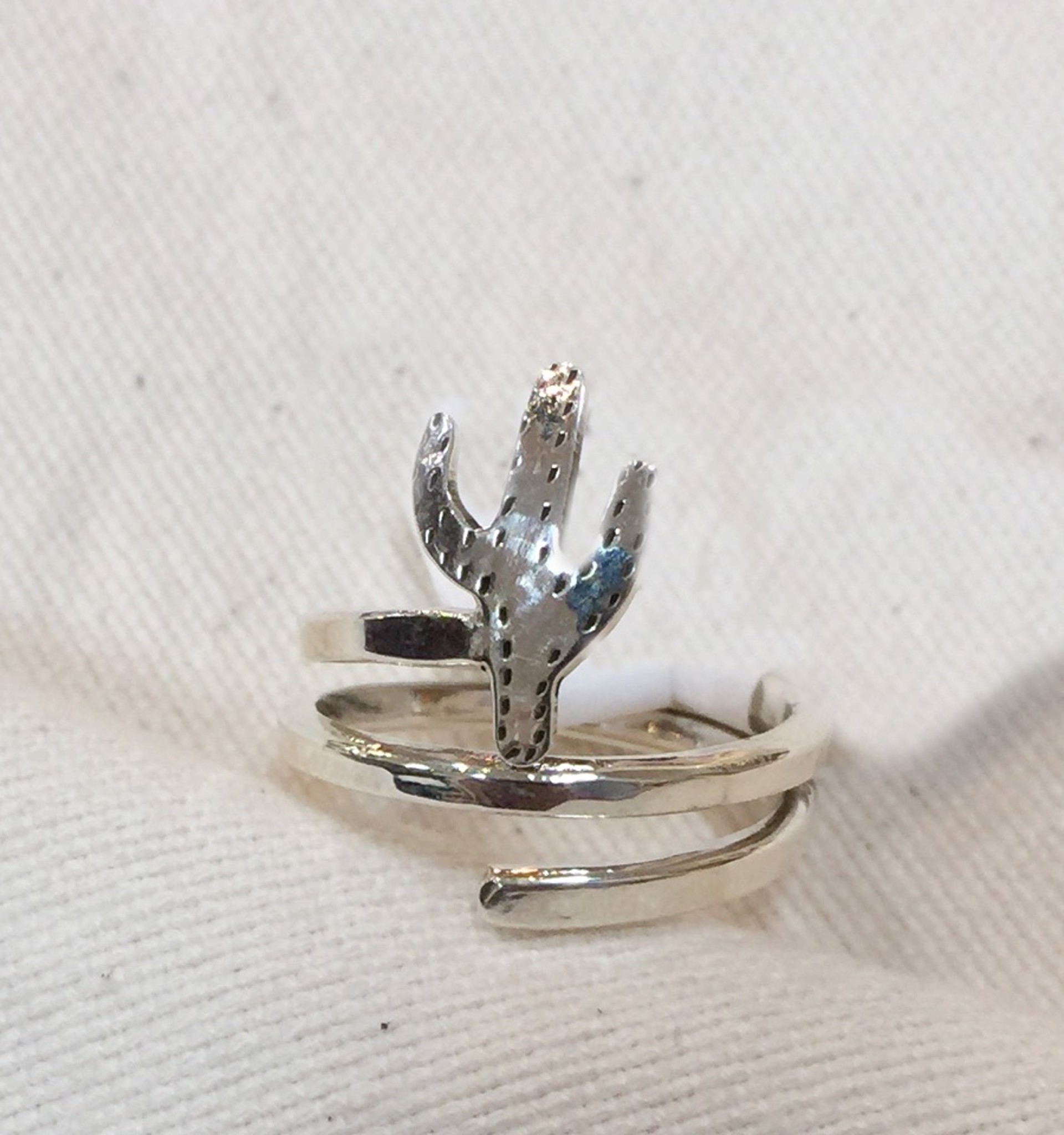 Ring - Saguaro Sterling Silver  Size 8 #3002 by Vesta Abel