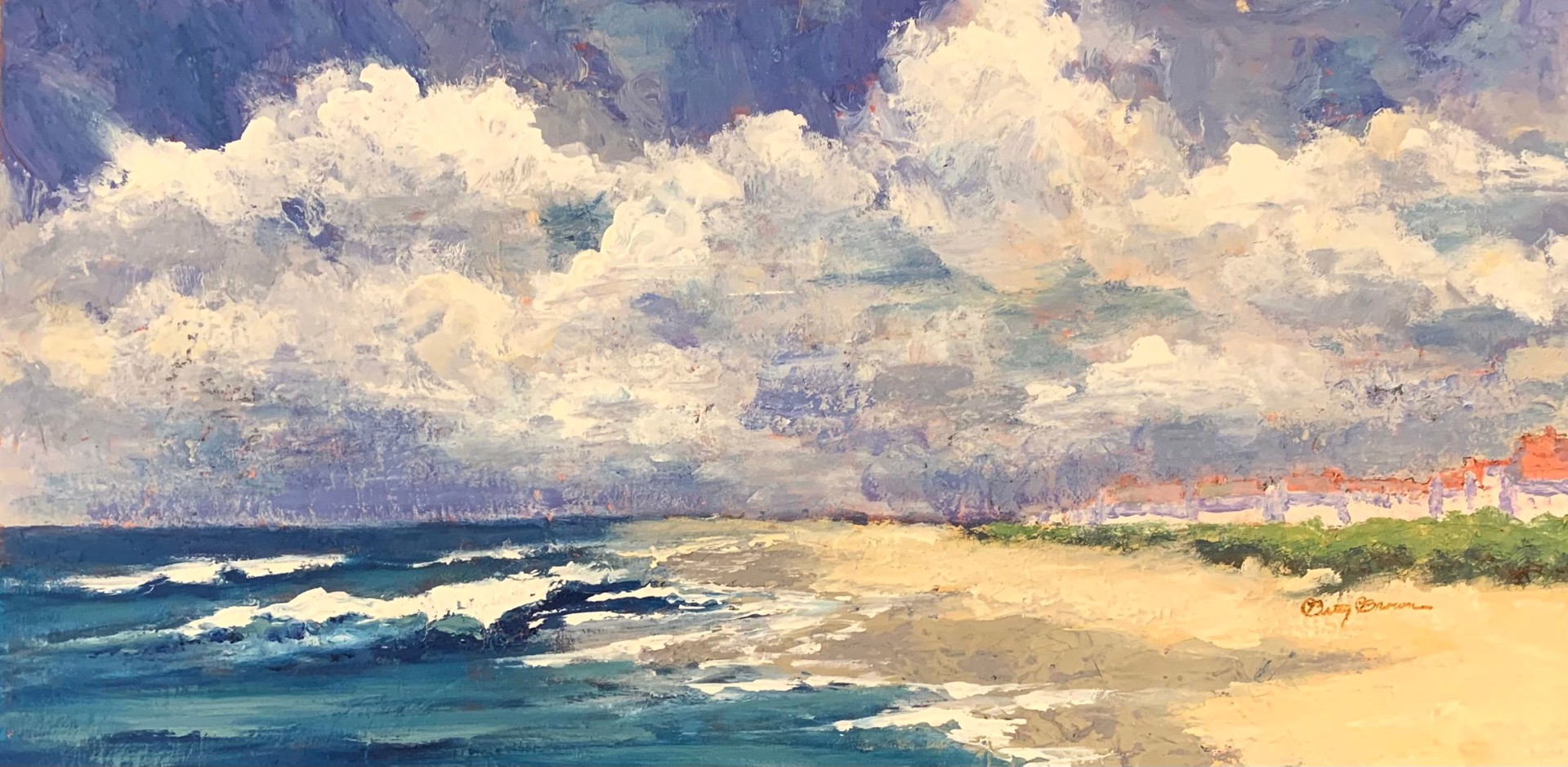 Sea Sand and Sky Study by Betty Brown