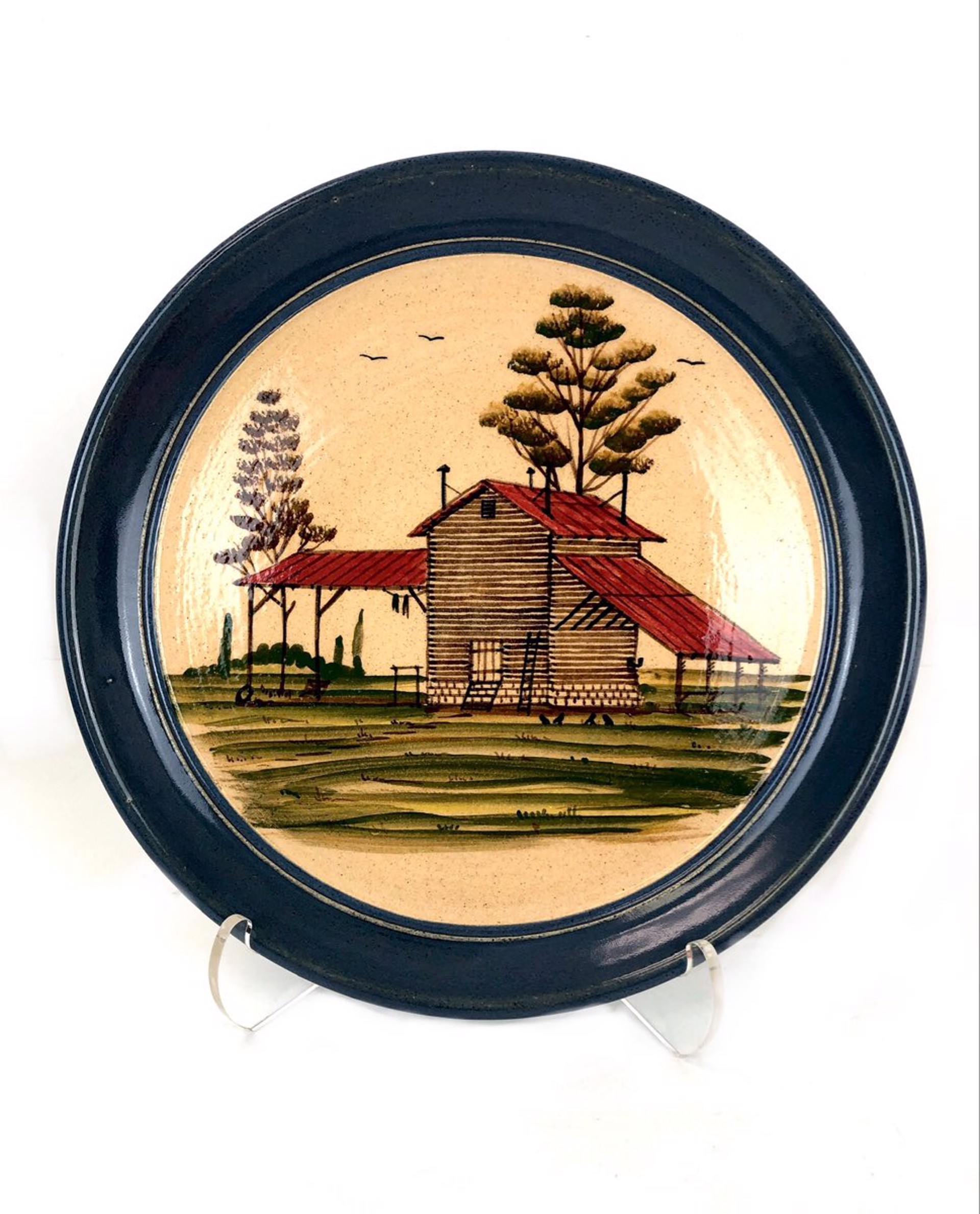 Painted Plate by Winton & Rosa Eugene