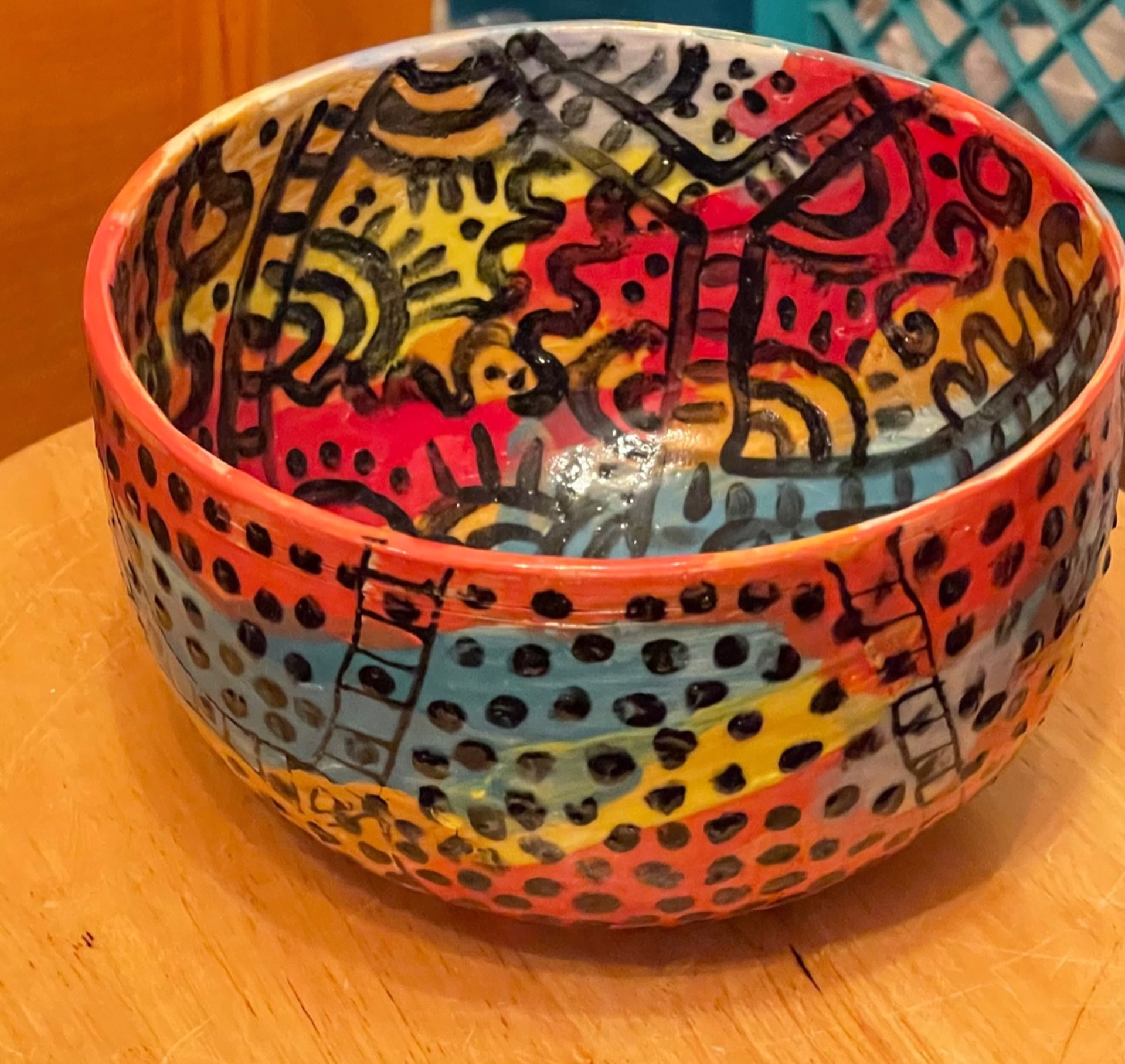 "Black Dot Pot" by Patricia Simpson