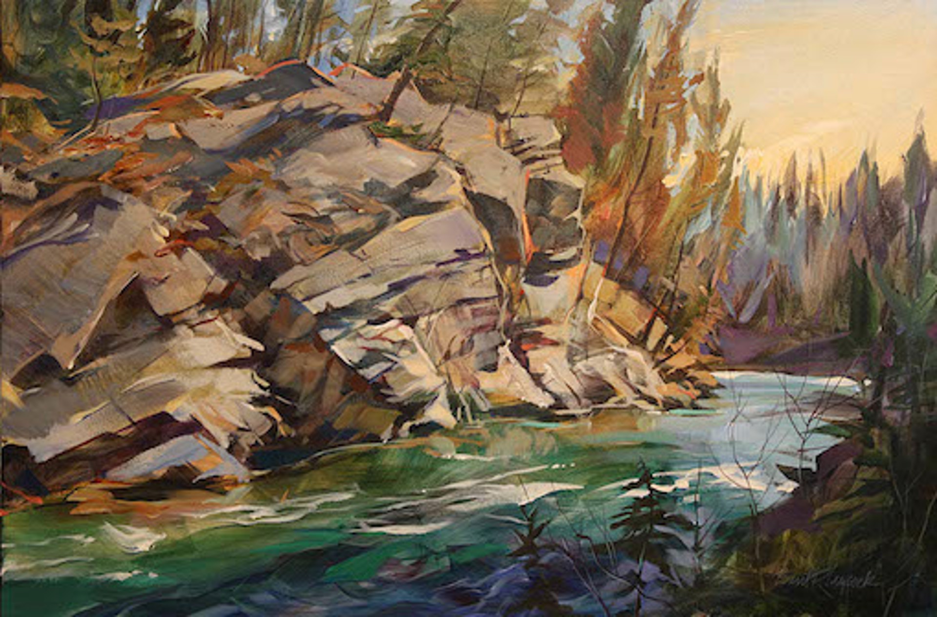 Cliffs at Canoe Meadows by Brent Laycock