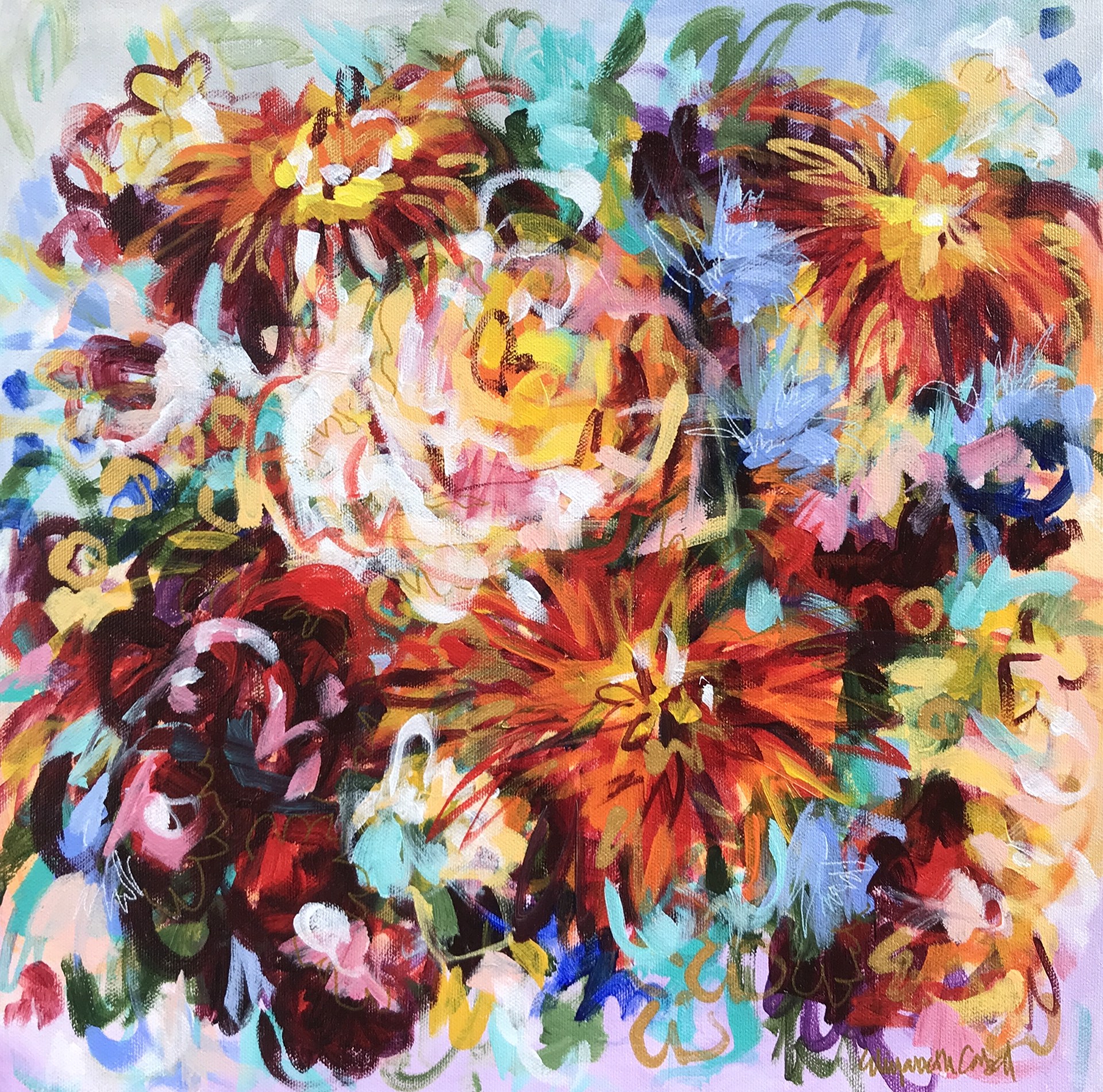 Gypsy Flowers II by Elizabeth Cabell