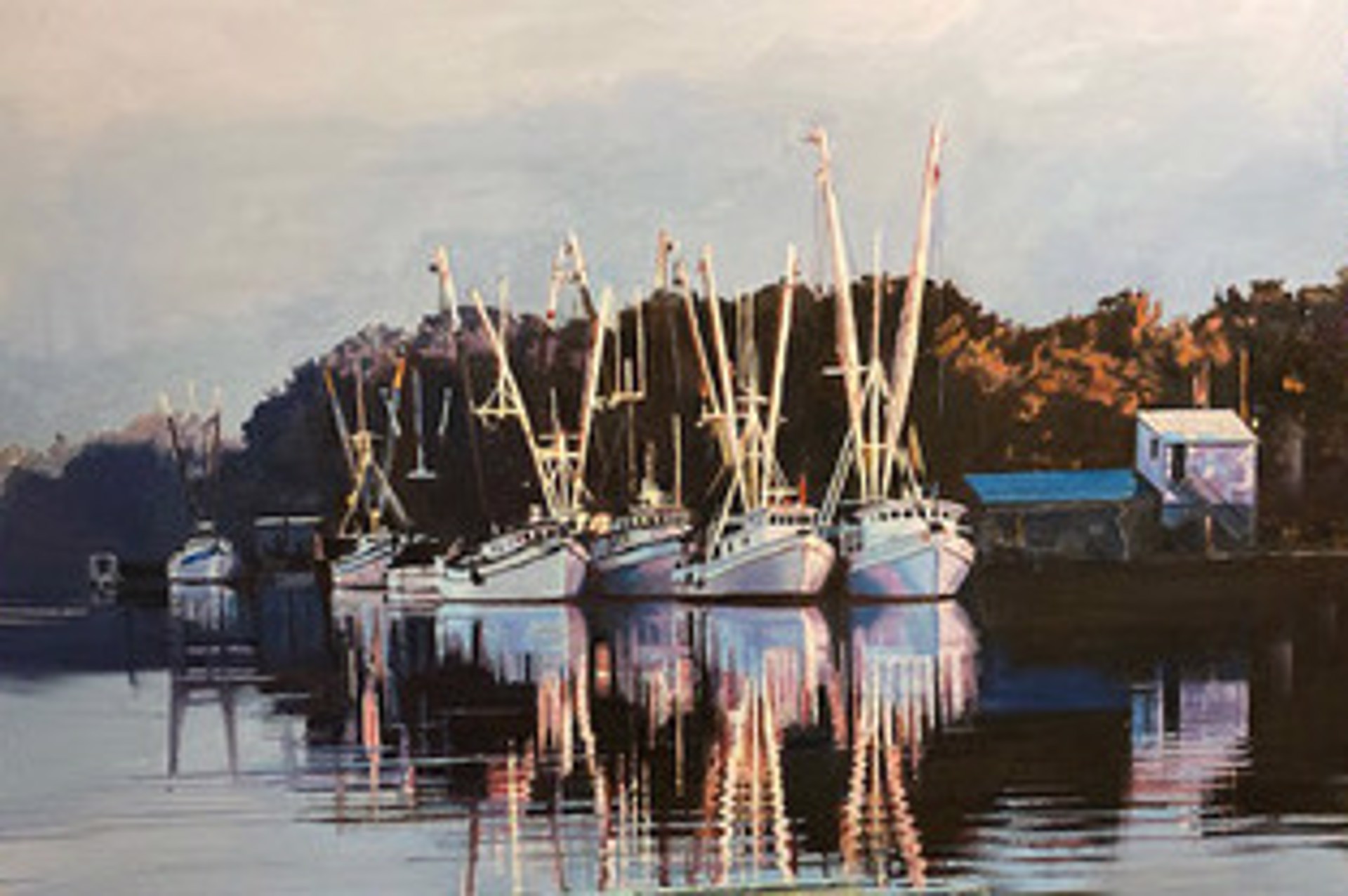 Shrimp Boats at Dawn by Mary-Louise O'Sullivan