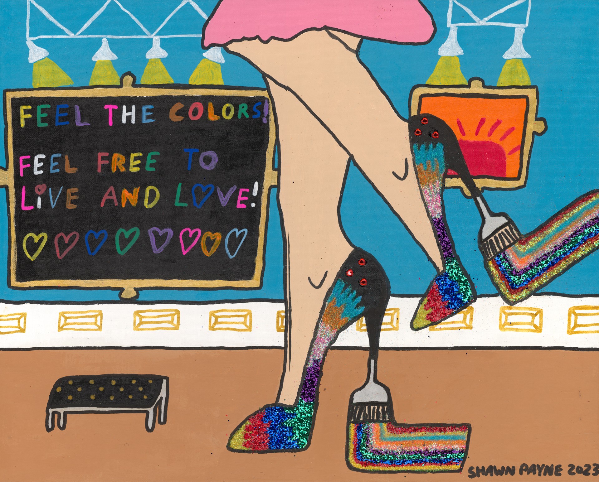Paintbrush Heels by Shawn Payne