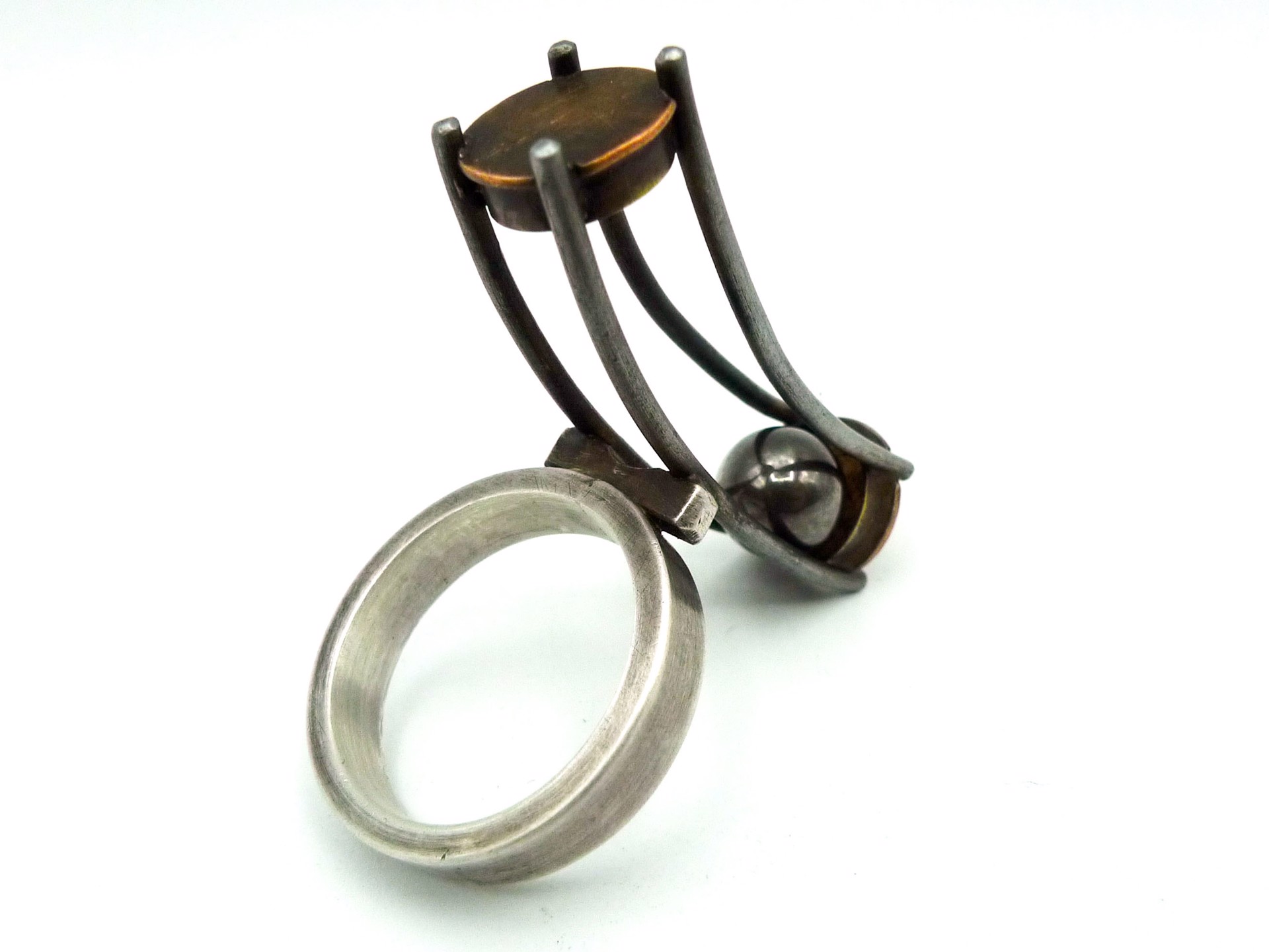 Ring with Captive Ball by Danny Saathoff