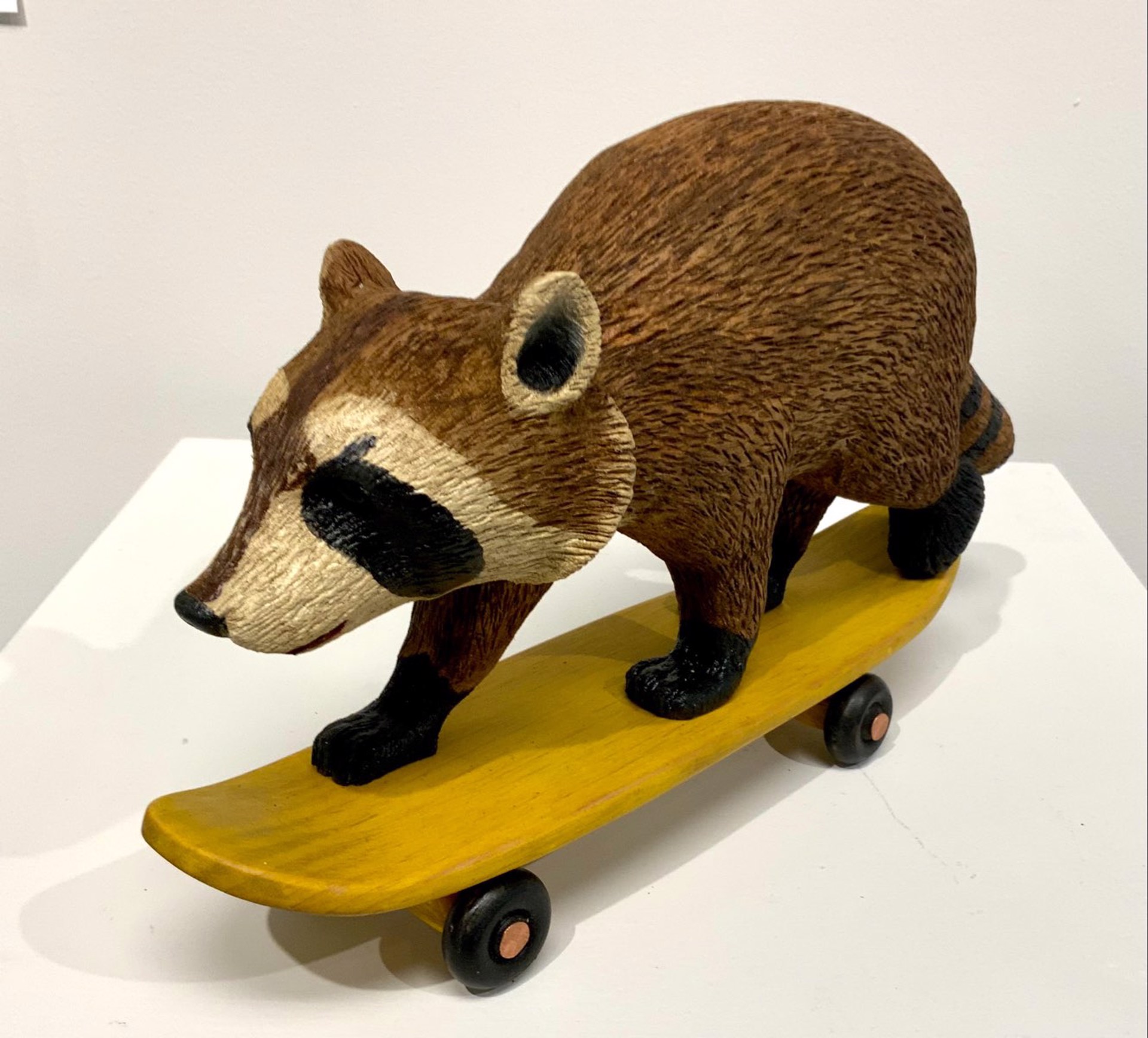 Skateboard Raccoon by Bernard Edwards