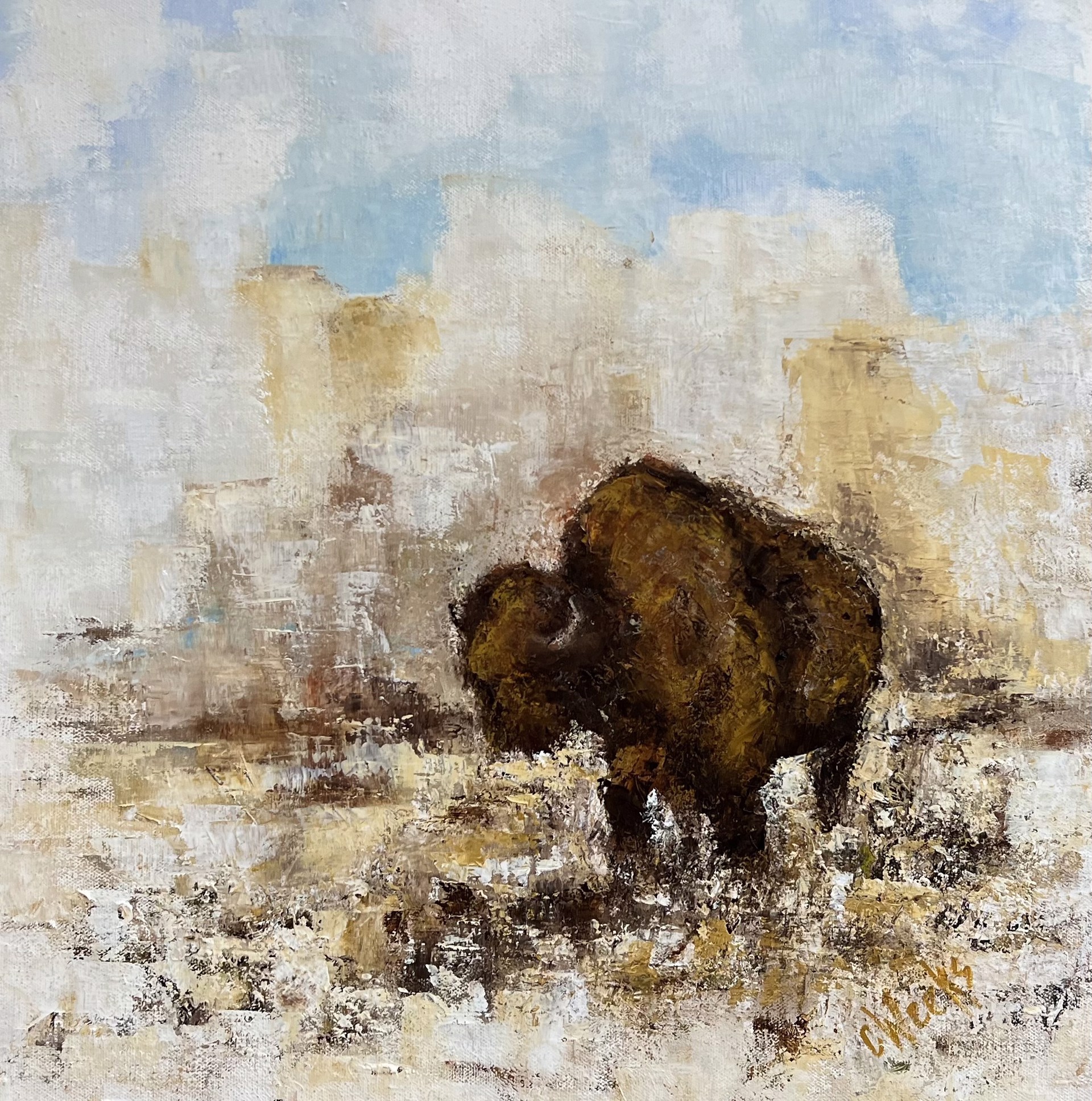 Grazing In The Canyon by Connie Weeks