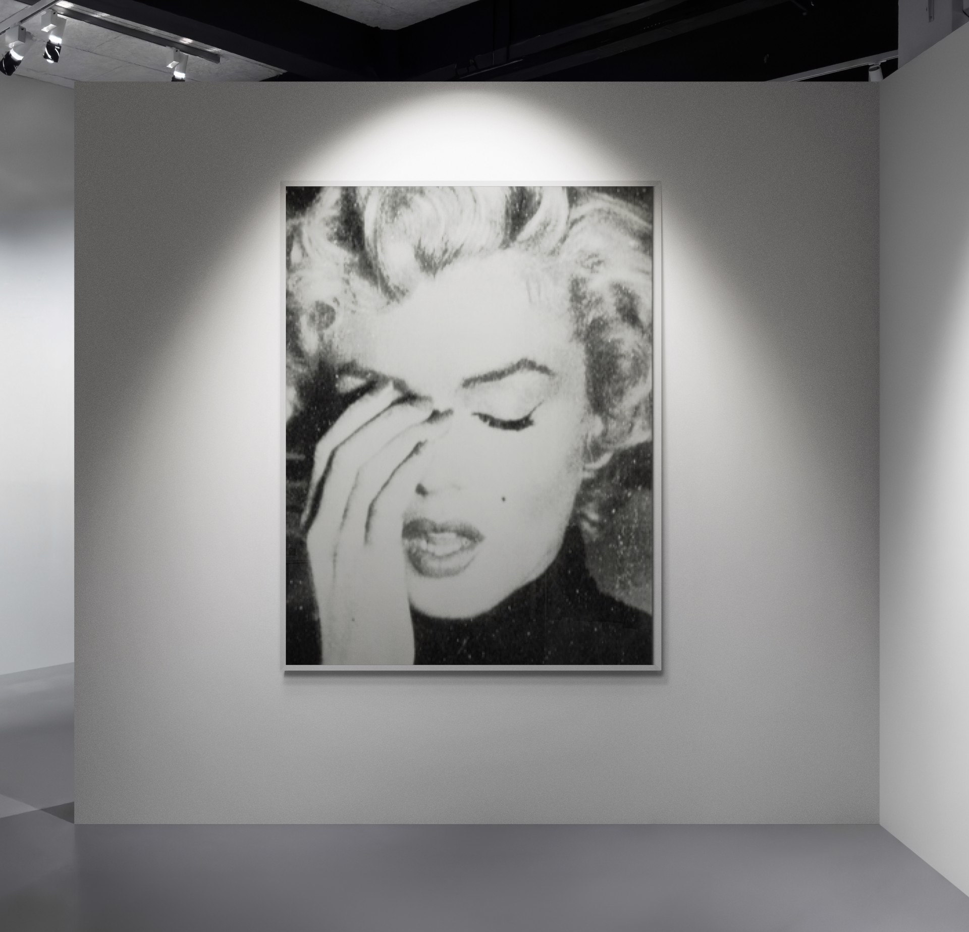 Crying Marilyn Smoke White by Russell Young