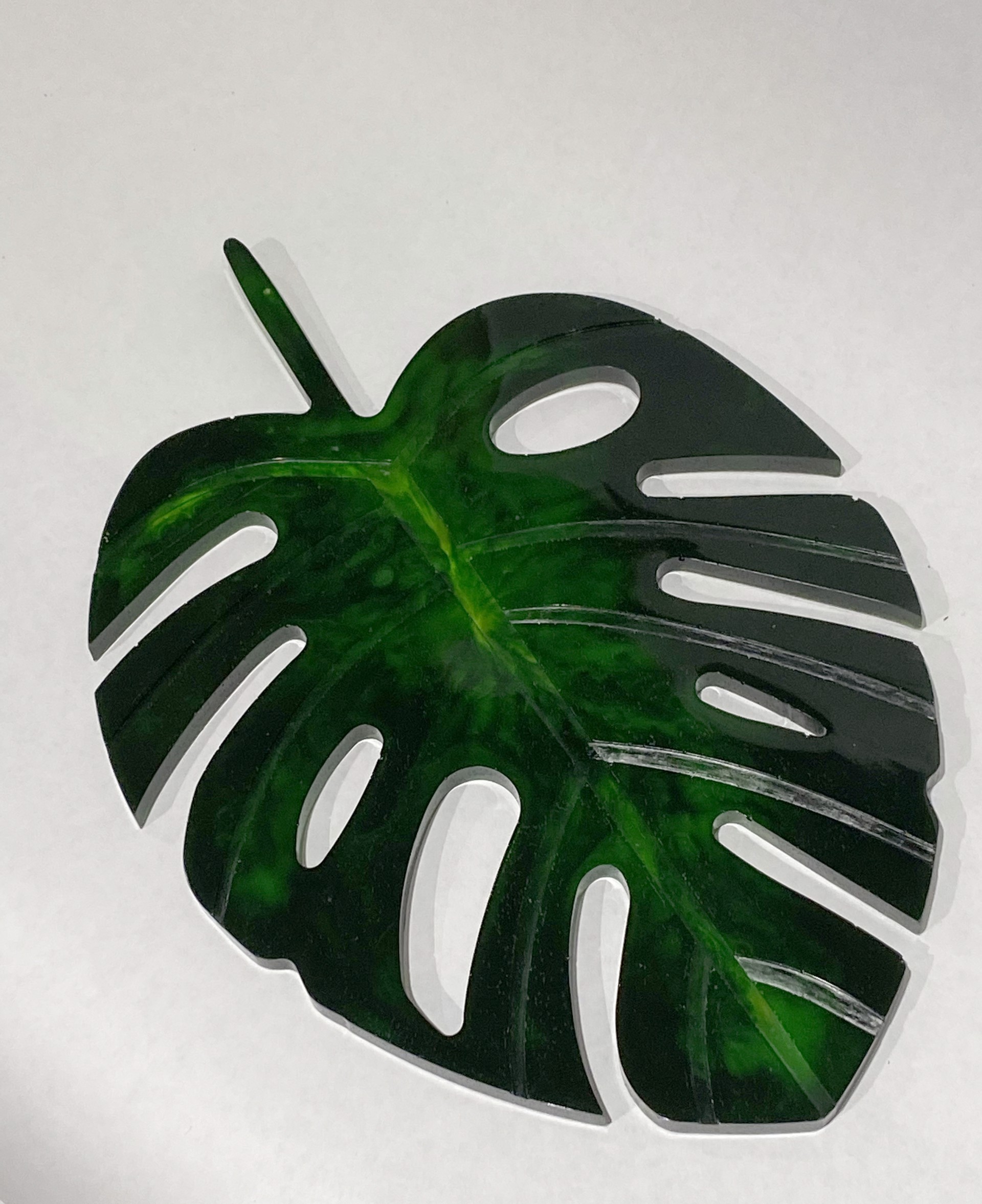Green Monstera Leaf by Leon