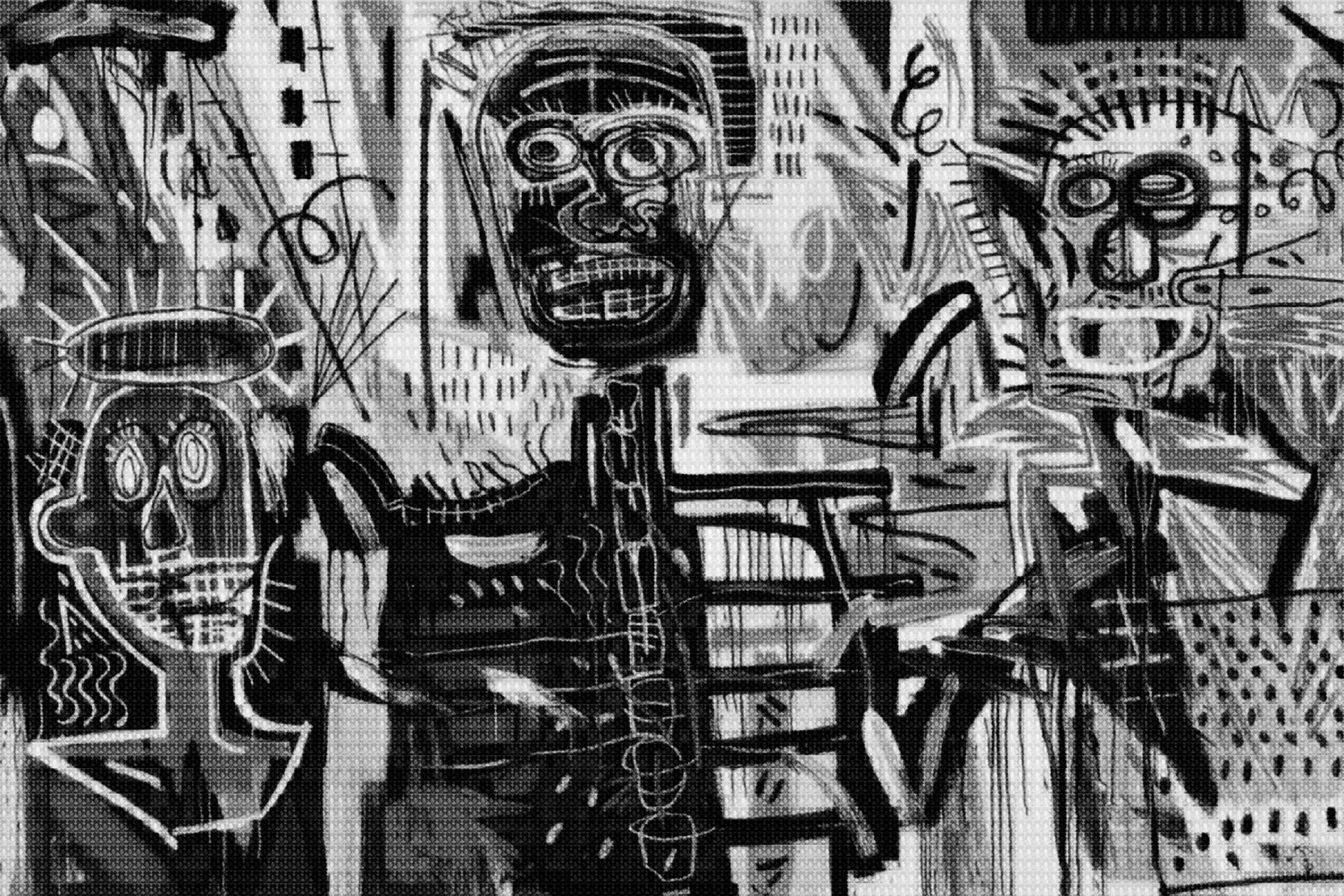 Basquiat Philistines vs Basquiat by Alex Guofeng Cao