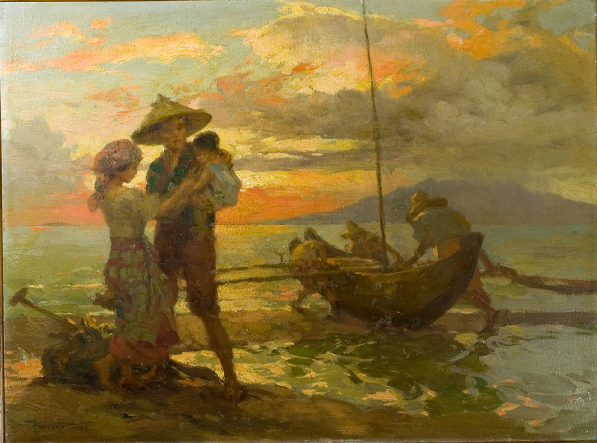 Returning Fisherman by Fernando Amorsolo