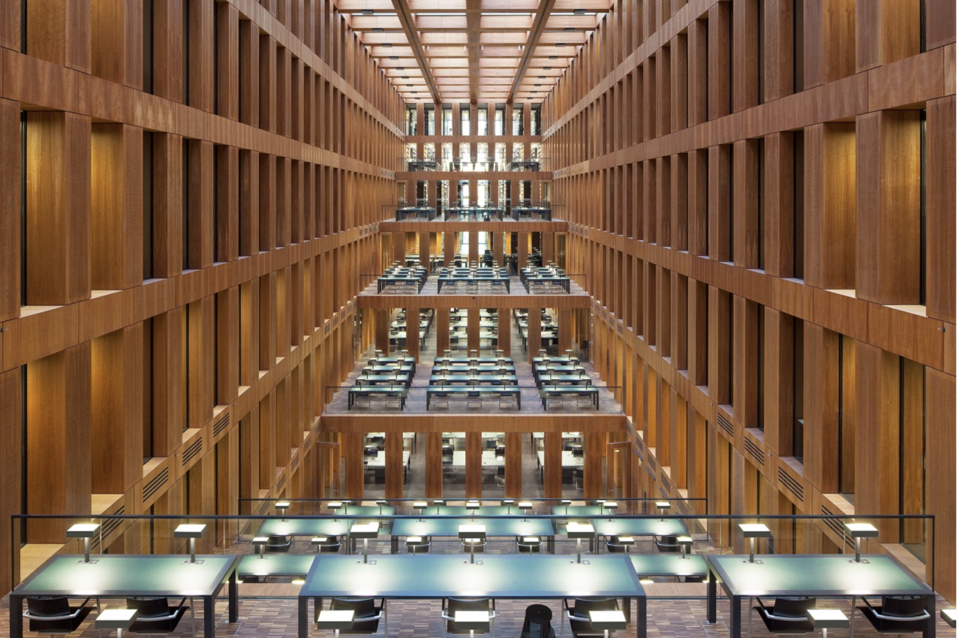Jacob-Und-Wilhelm-Grimm Library, Berlin, Germany, Architect: Max Dudler by Reinhard Gorner