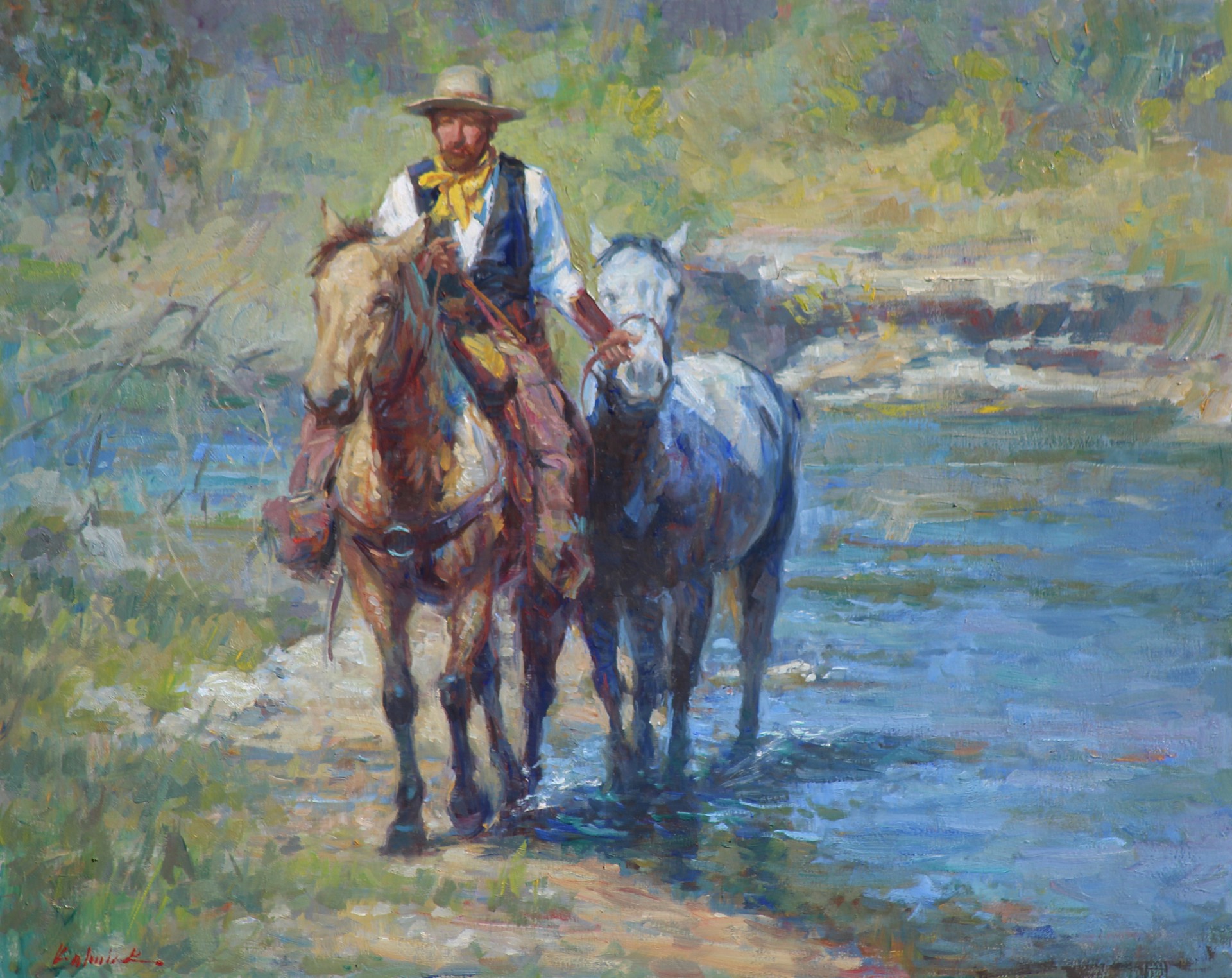 Along The Creek by William Kalwick