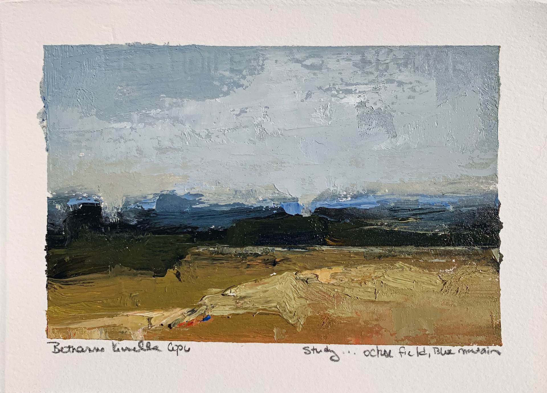 Field, Blue Mountain (Study) by Bethanne Cople