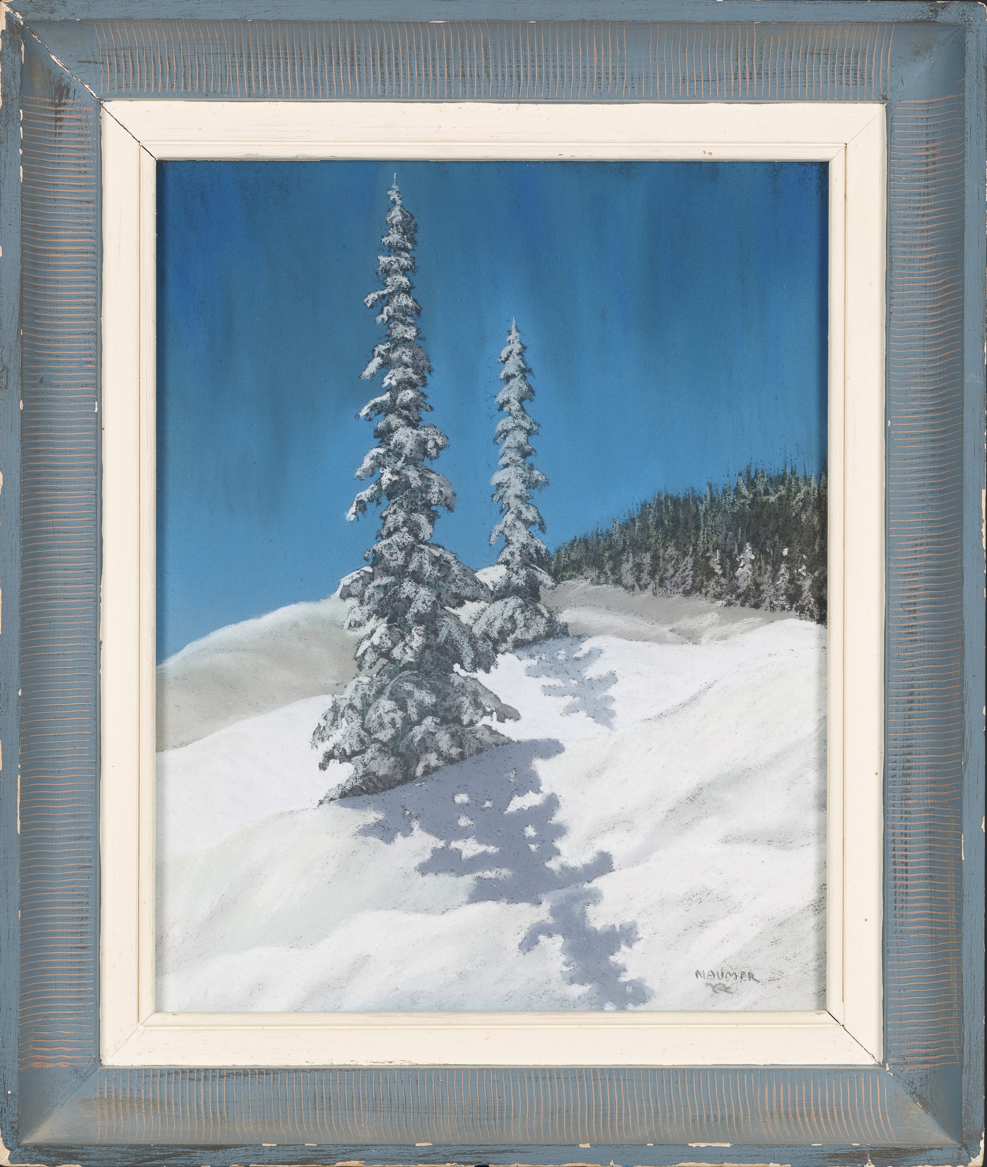 Pine Trees in Winter by Helmuth Naumer