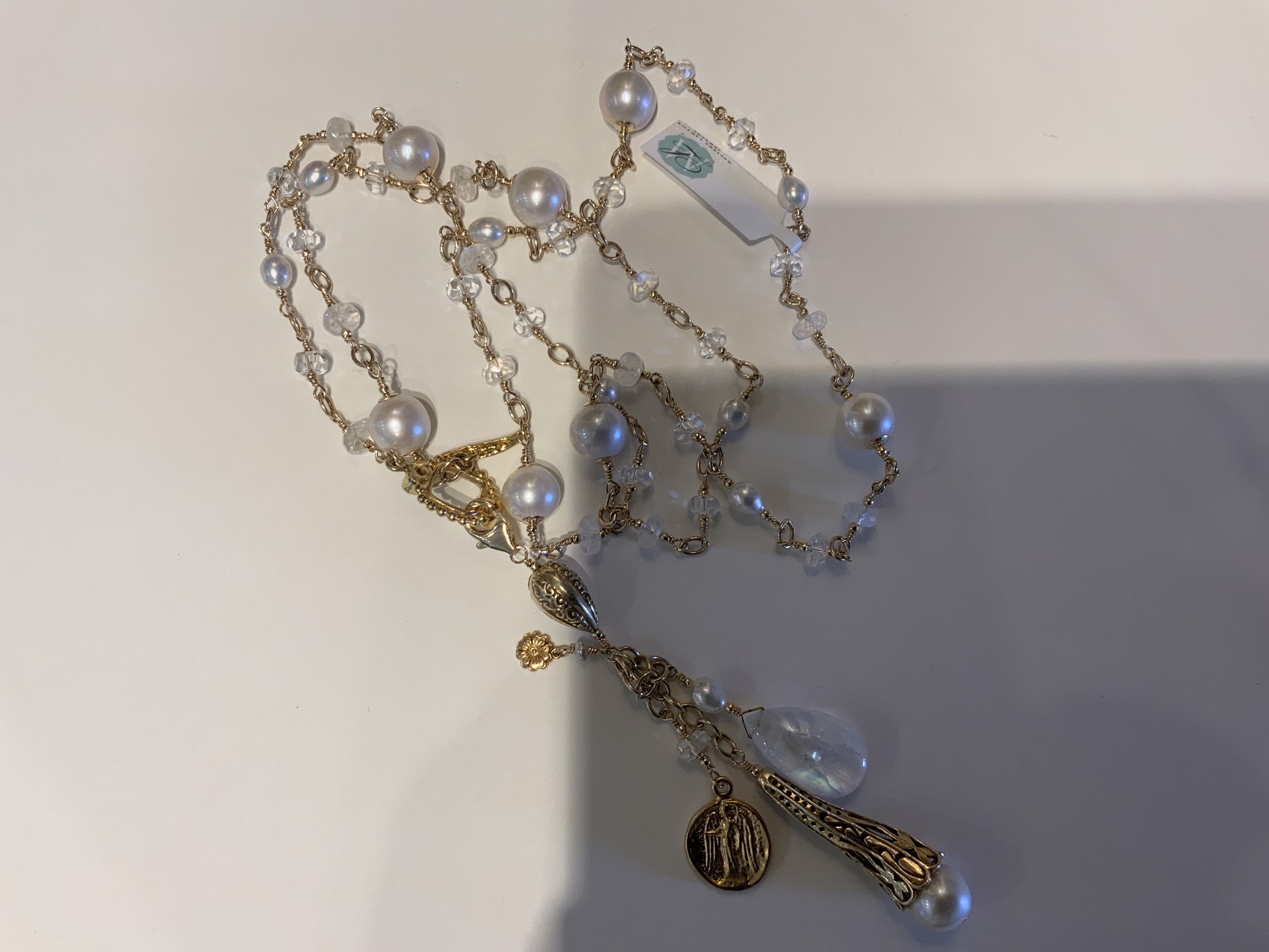 Pearls, Moonstone, Akoya Pearls by Melinda Lawton Jewelry