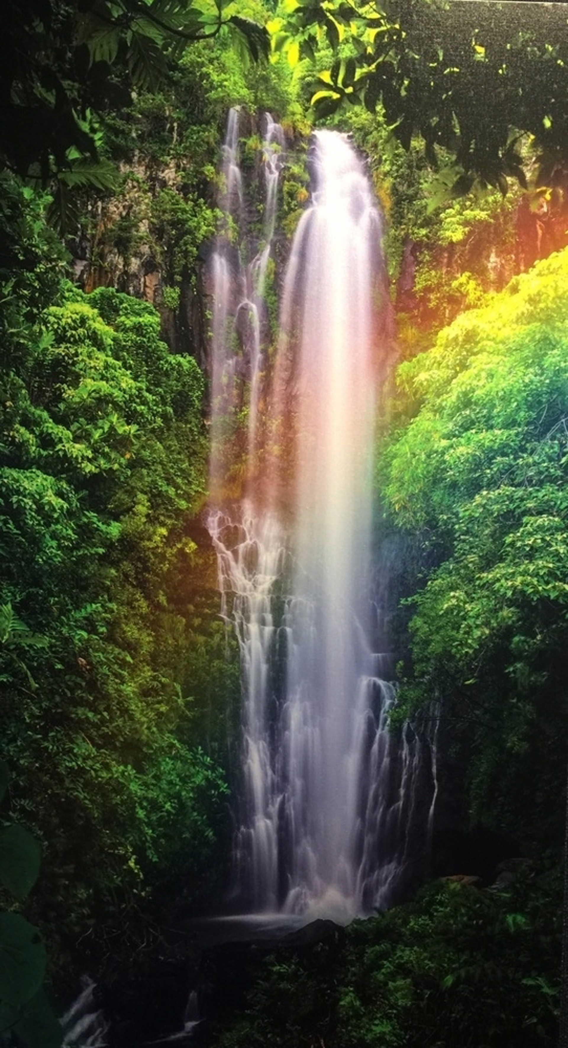 Wailua Falls Maui Rainbow by Bryan Pezman