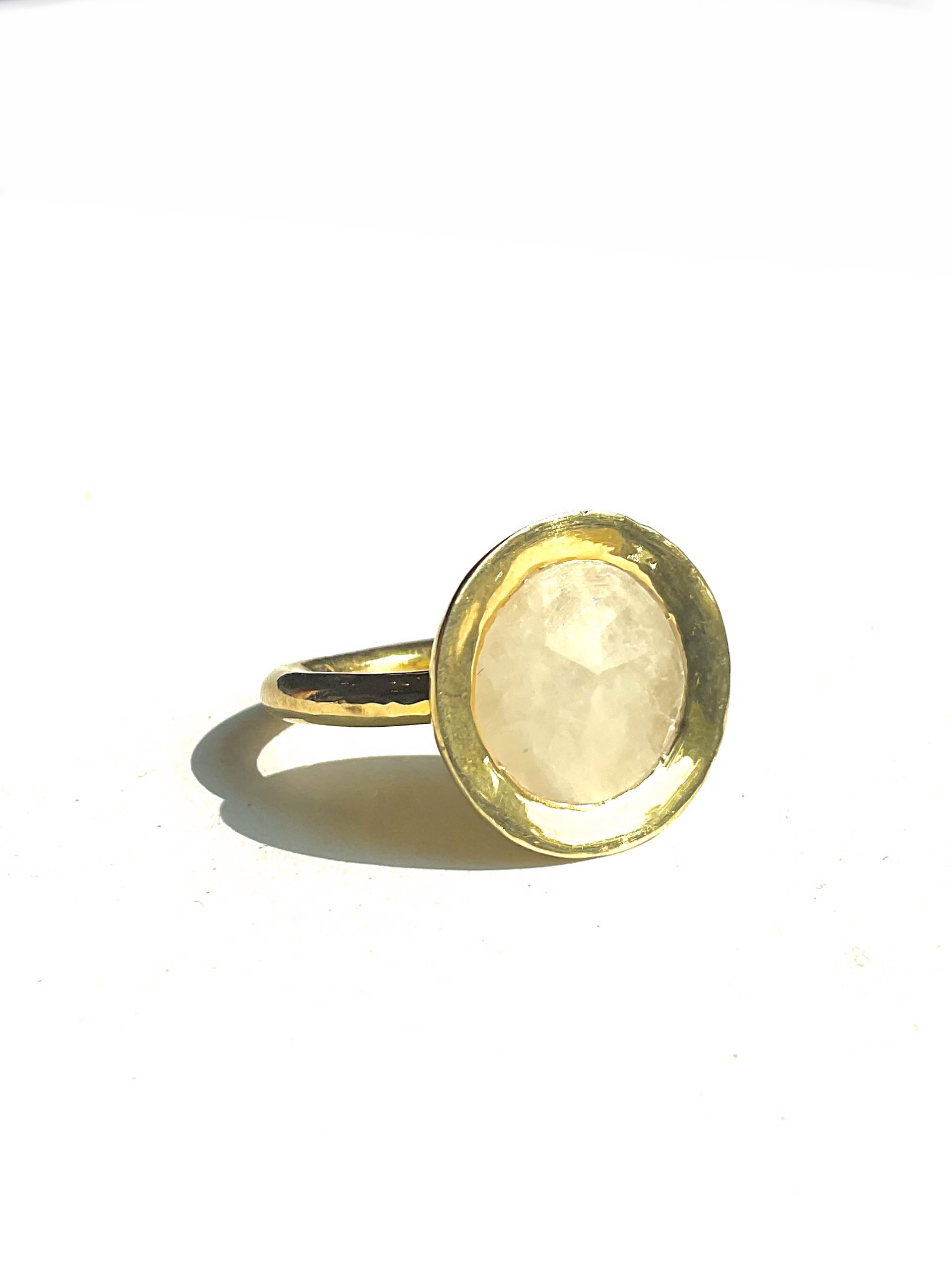 Moonstone Round Ring by J. Catma