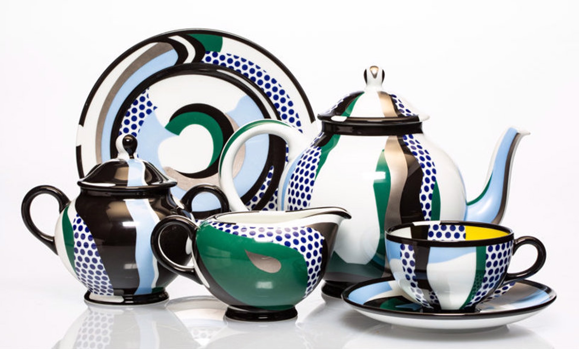 Tea Set (group of 6 works, ed. 100) by Roy Lichtenstein