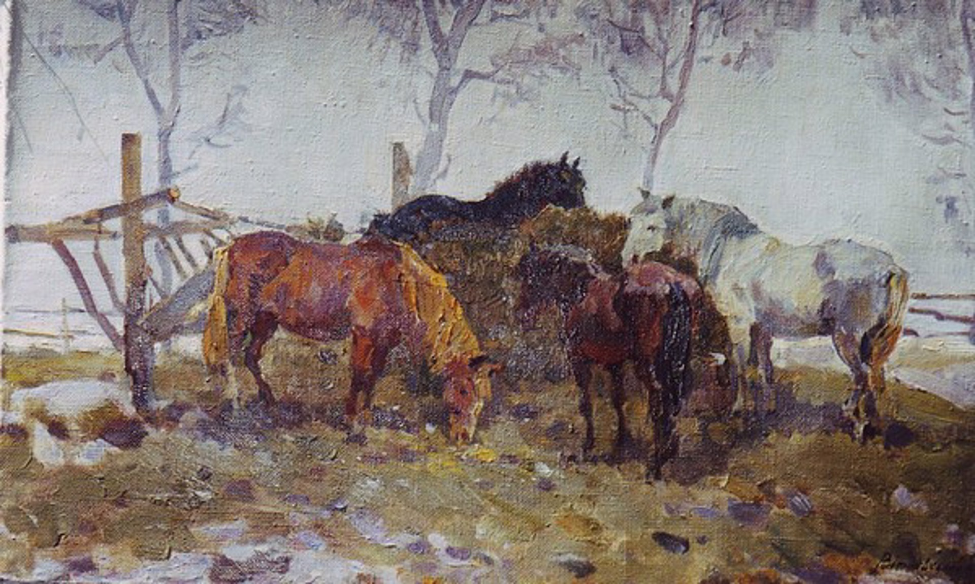 Horses by Lev Vitkovsky
