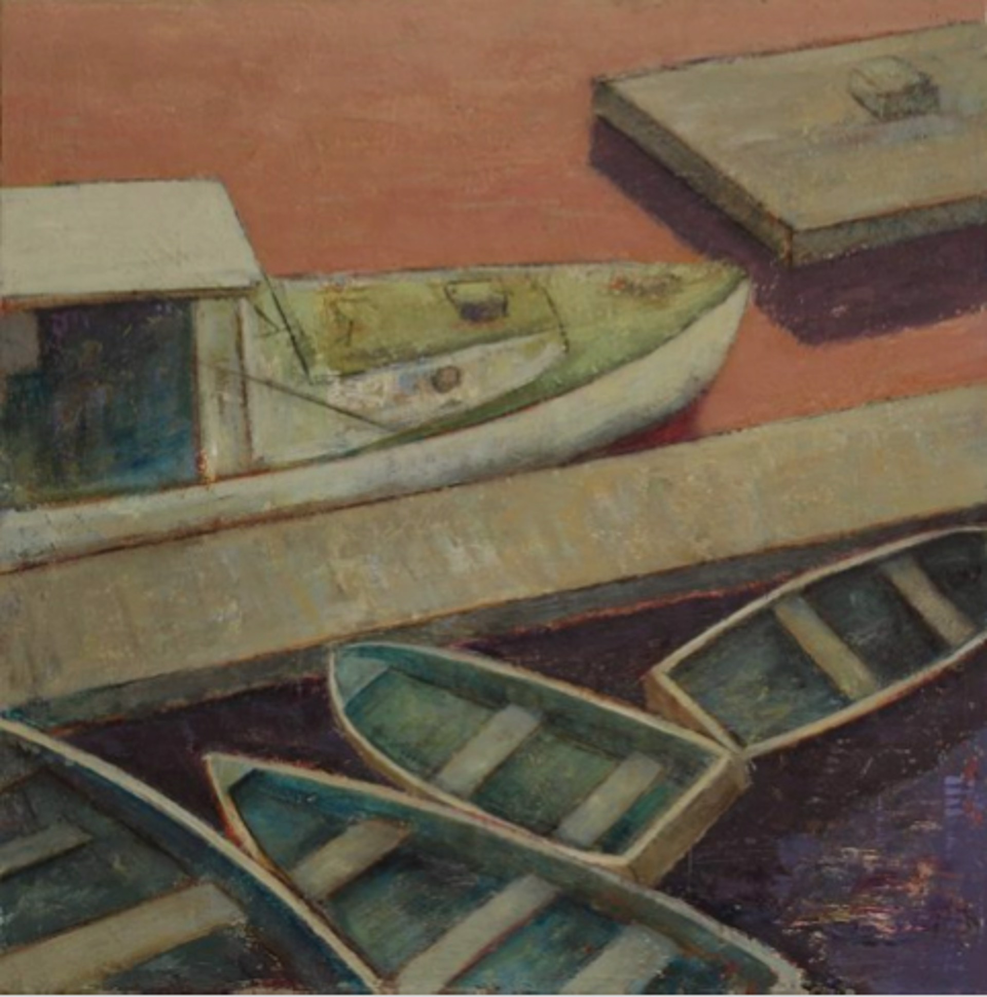 Row Boats 2 by Paul Brigham