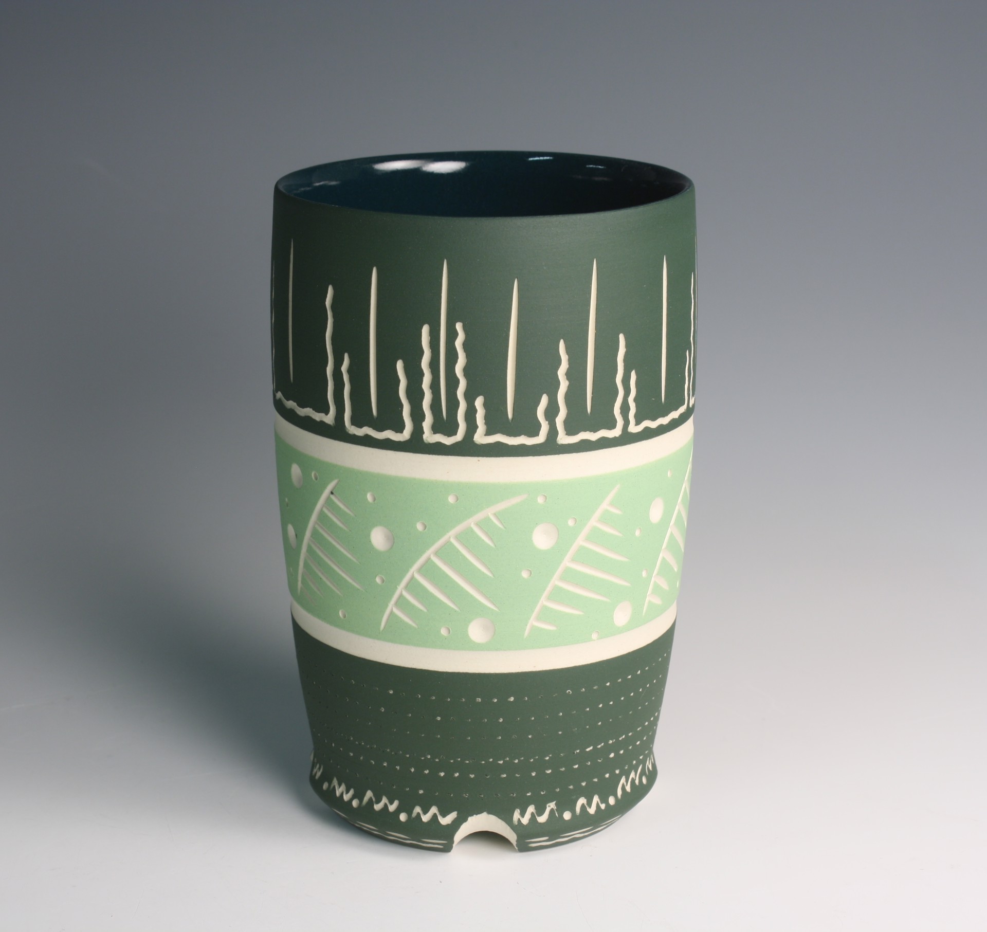 Green Tall Cup by Chris Casey