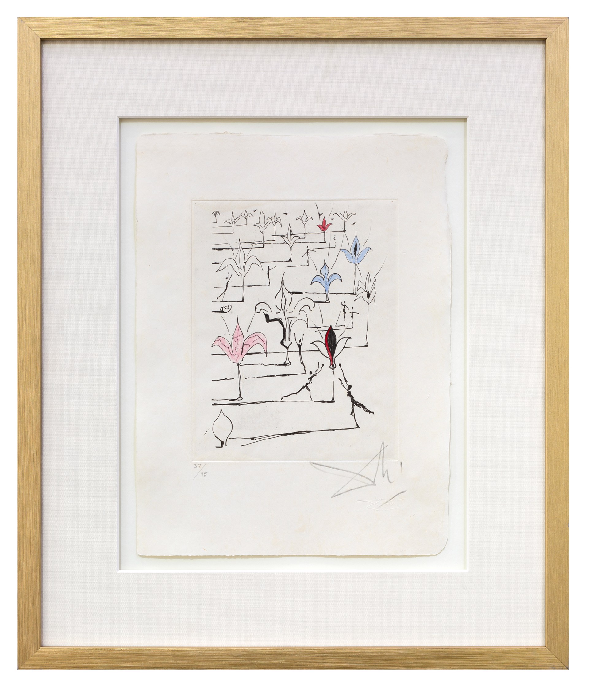 Mao Zedong "The 100 Flowers" by Salvador Dalí