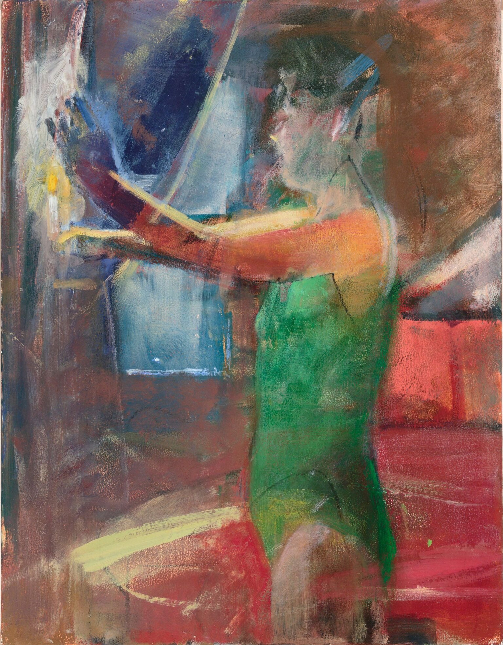 Woman with Candle by Donald Beal