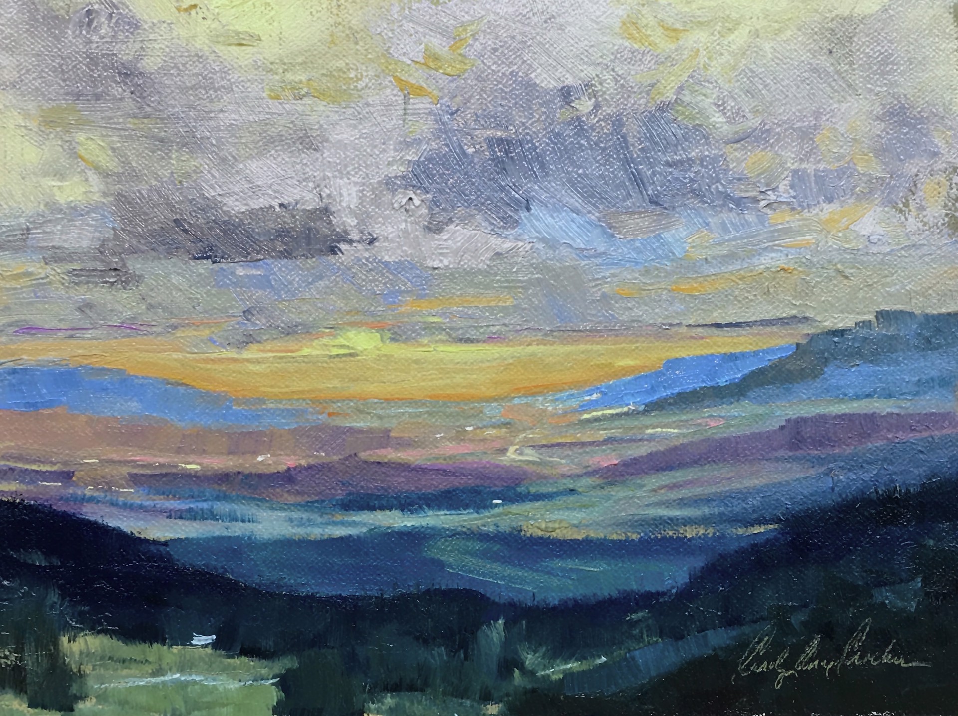 Summer Evening, Blue Ridge Pkwy. by Carolyn Crocker (Rue)