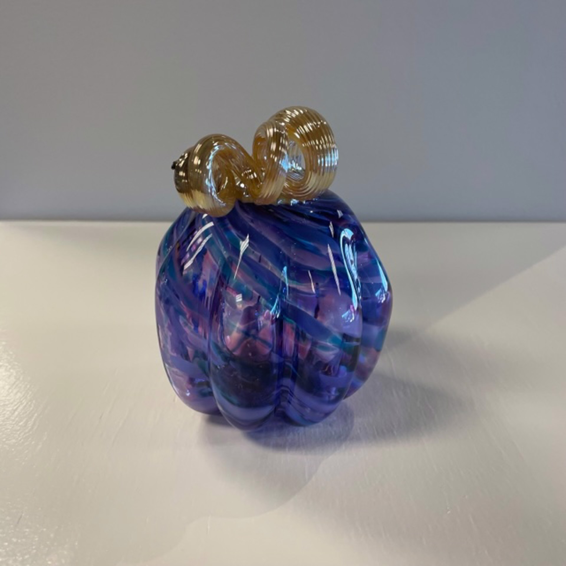 Pumpkin - Ali's Purple & Gold by AlBo Glass
