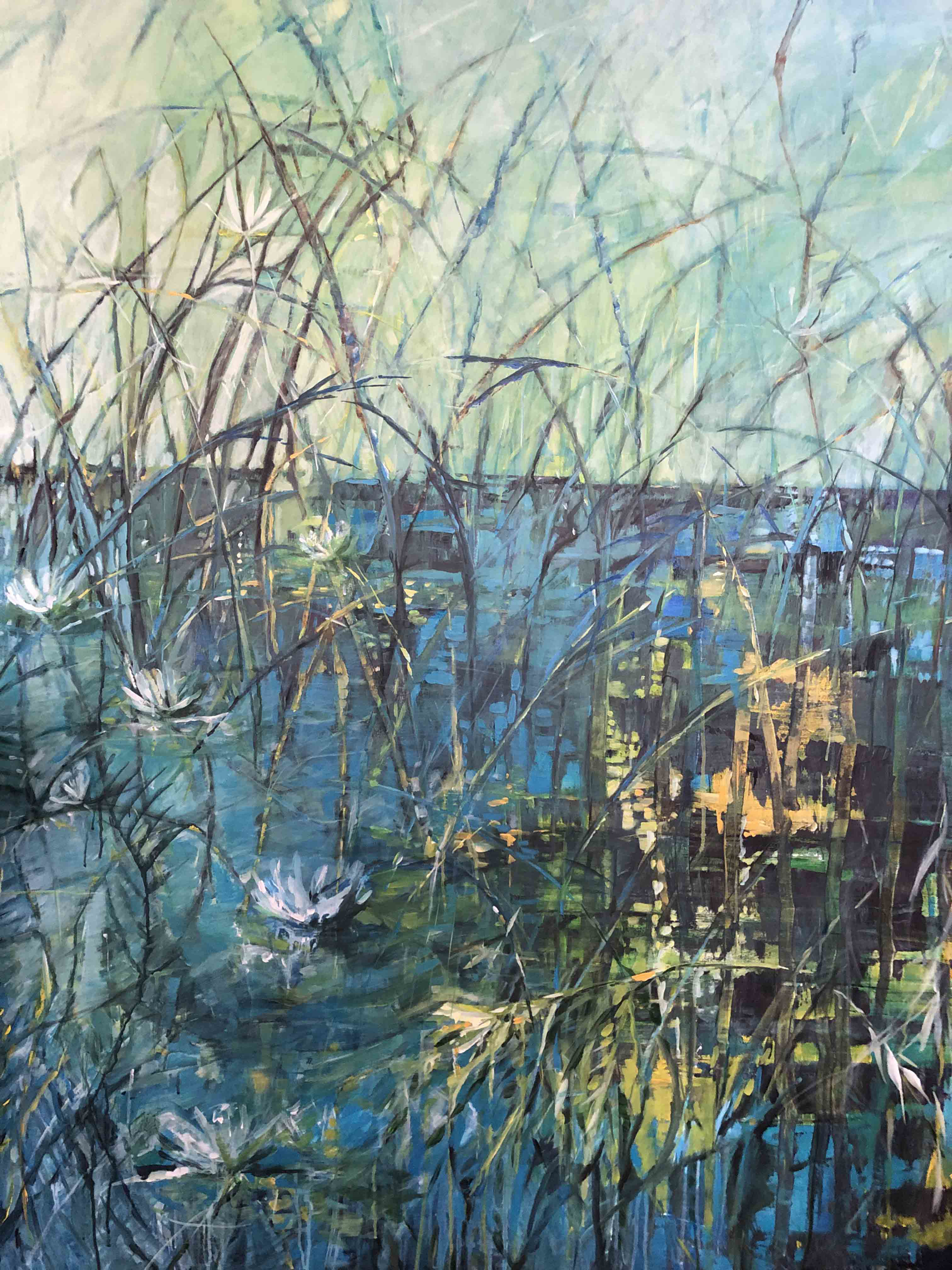 Pond in Abstraction by Marleen De Waele-De Bock