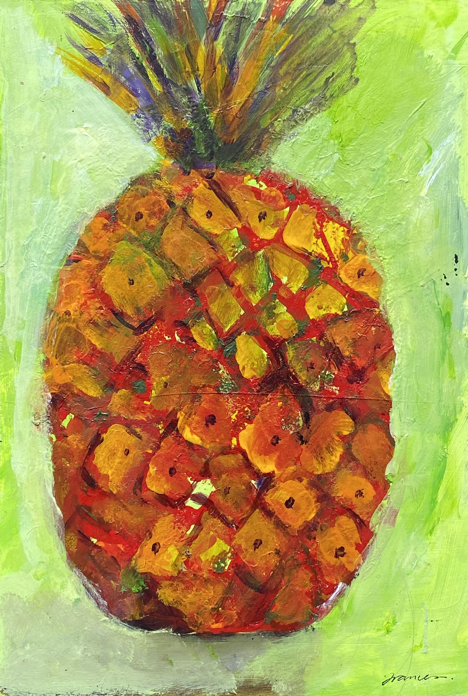 Ripe Pineapple by Frances Hill