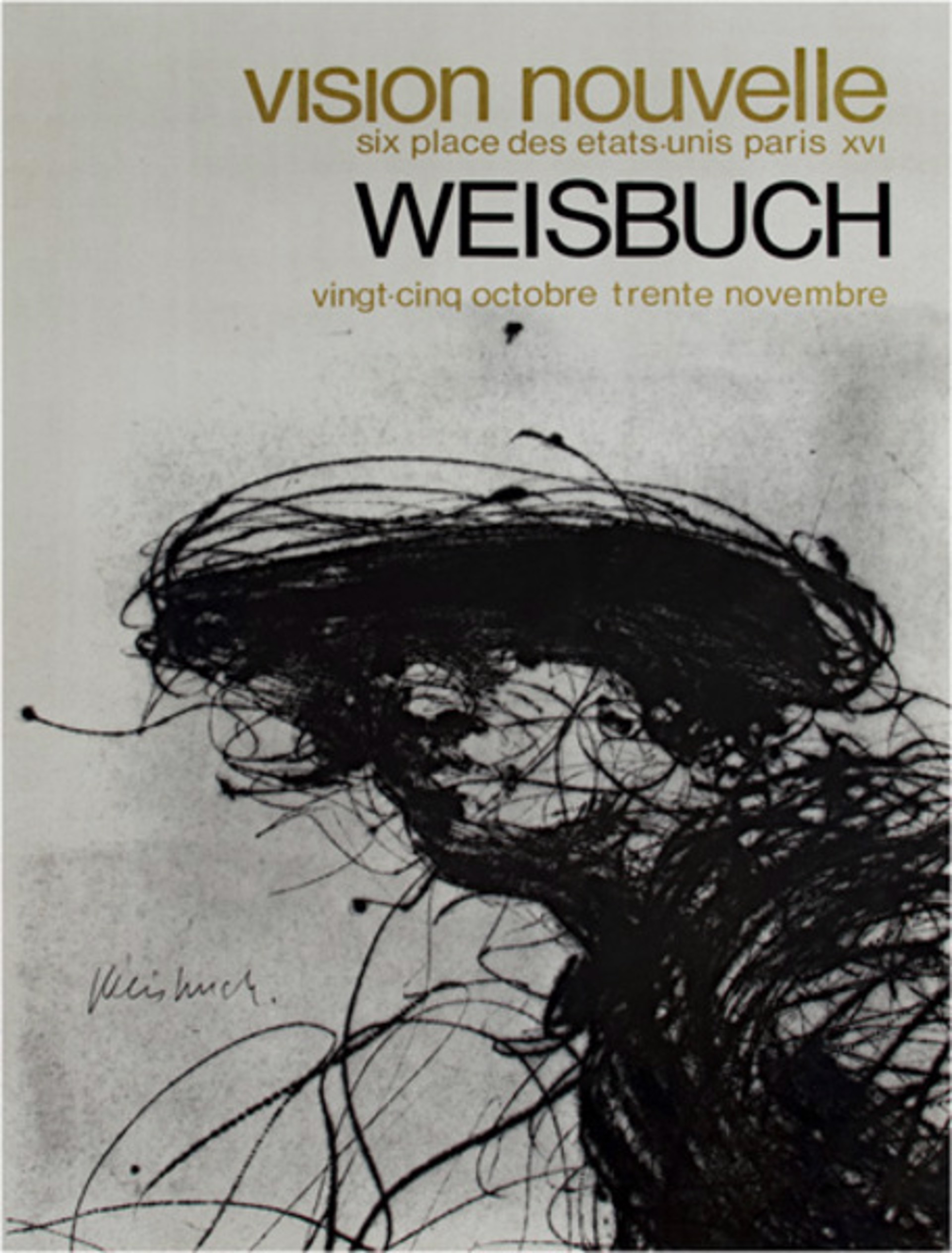 Vision Nouvelle Exhibition, Edition of about 100 by Claude Weisbuch