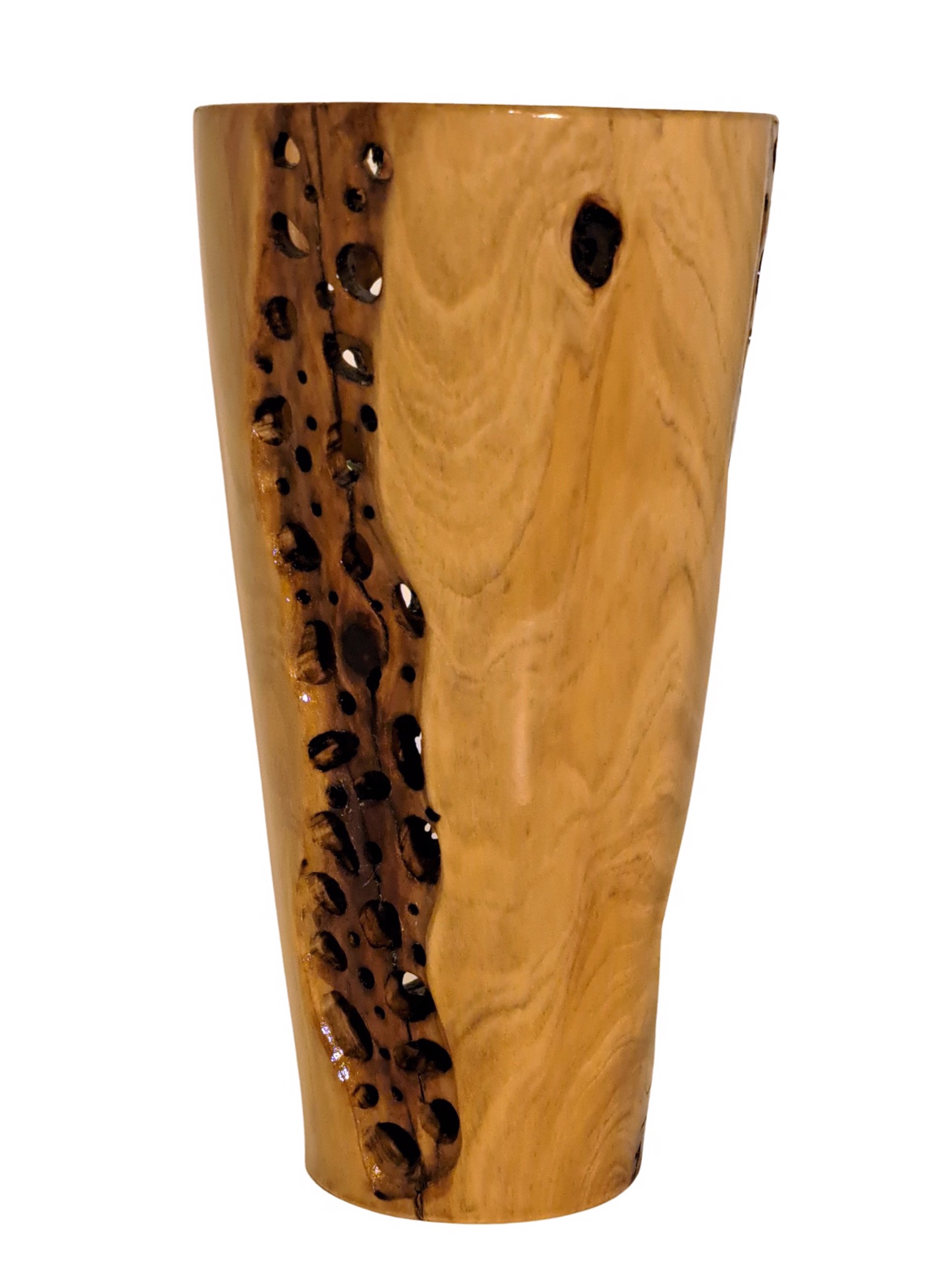 Yellow Pine - Distressed Vase by Jim Scott