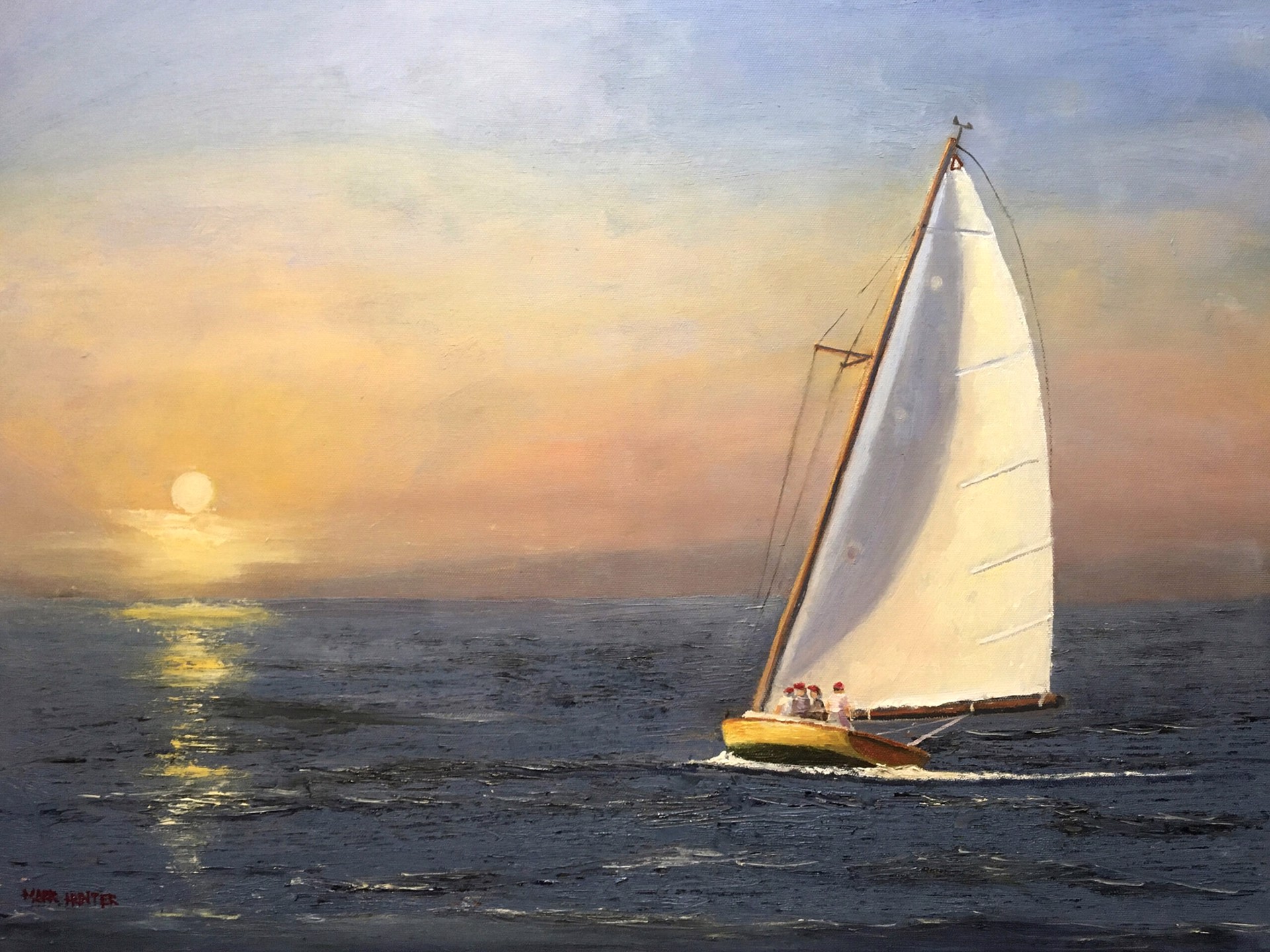 Mark Hunter "Racing Home" by Oil Painters of America