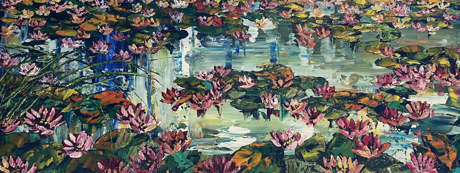 Commission:  Water Lilies by Maya Eventov