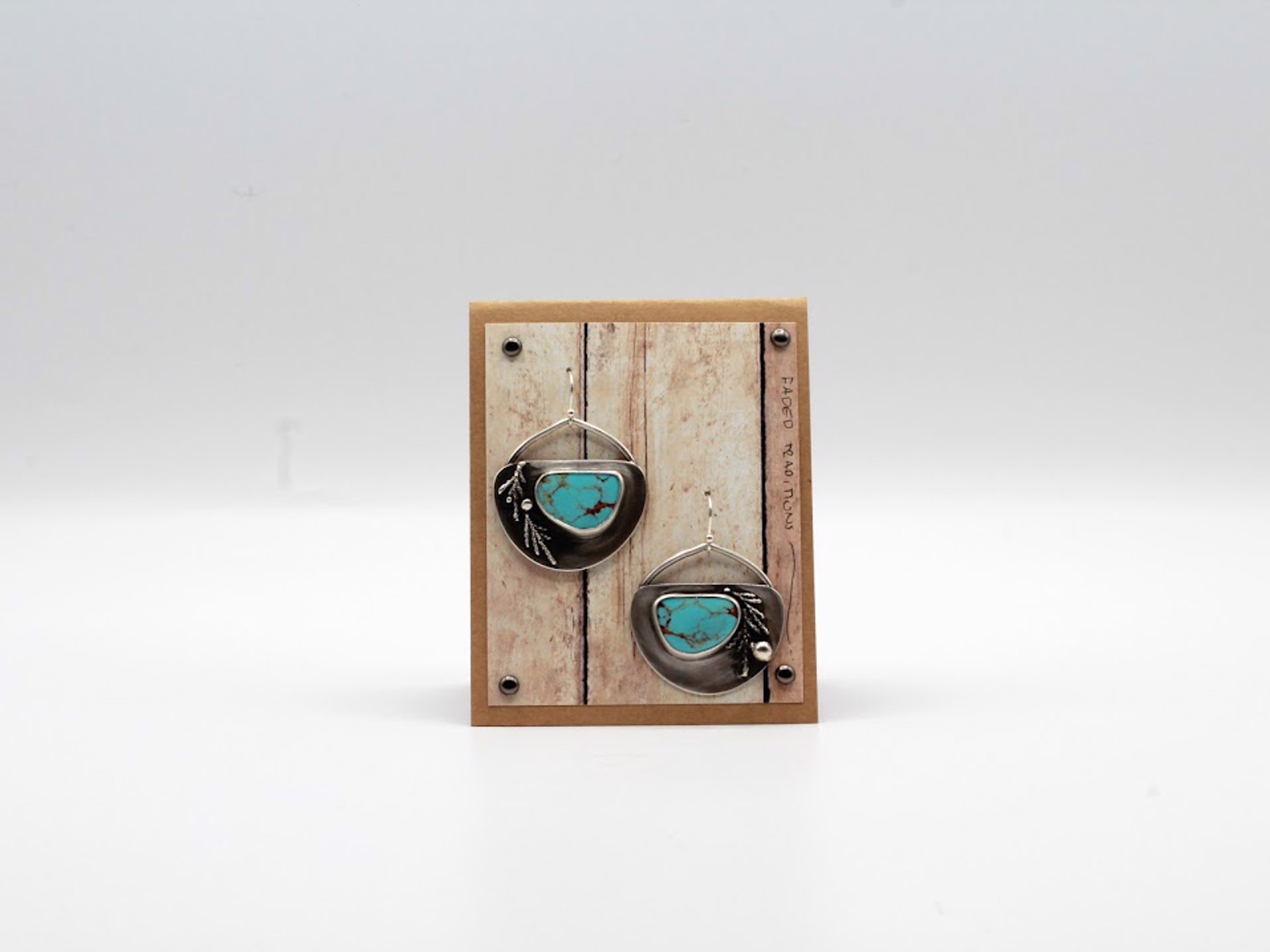 Kingman Turquoise Sterling Silver Earrings by Ashley Hanna