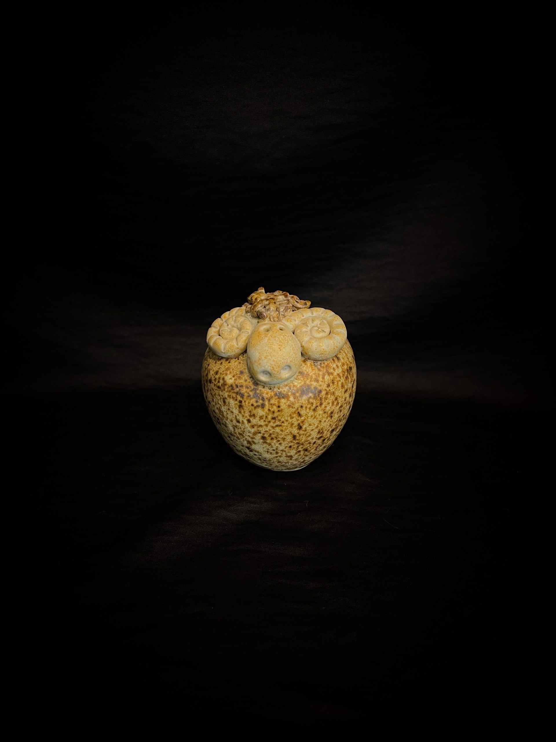 Brown Sheep Ornament by Karen Heathman