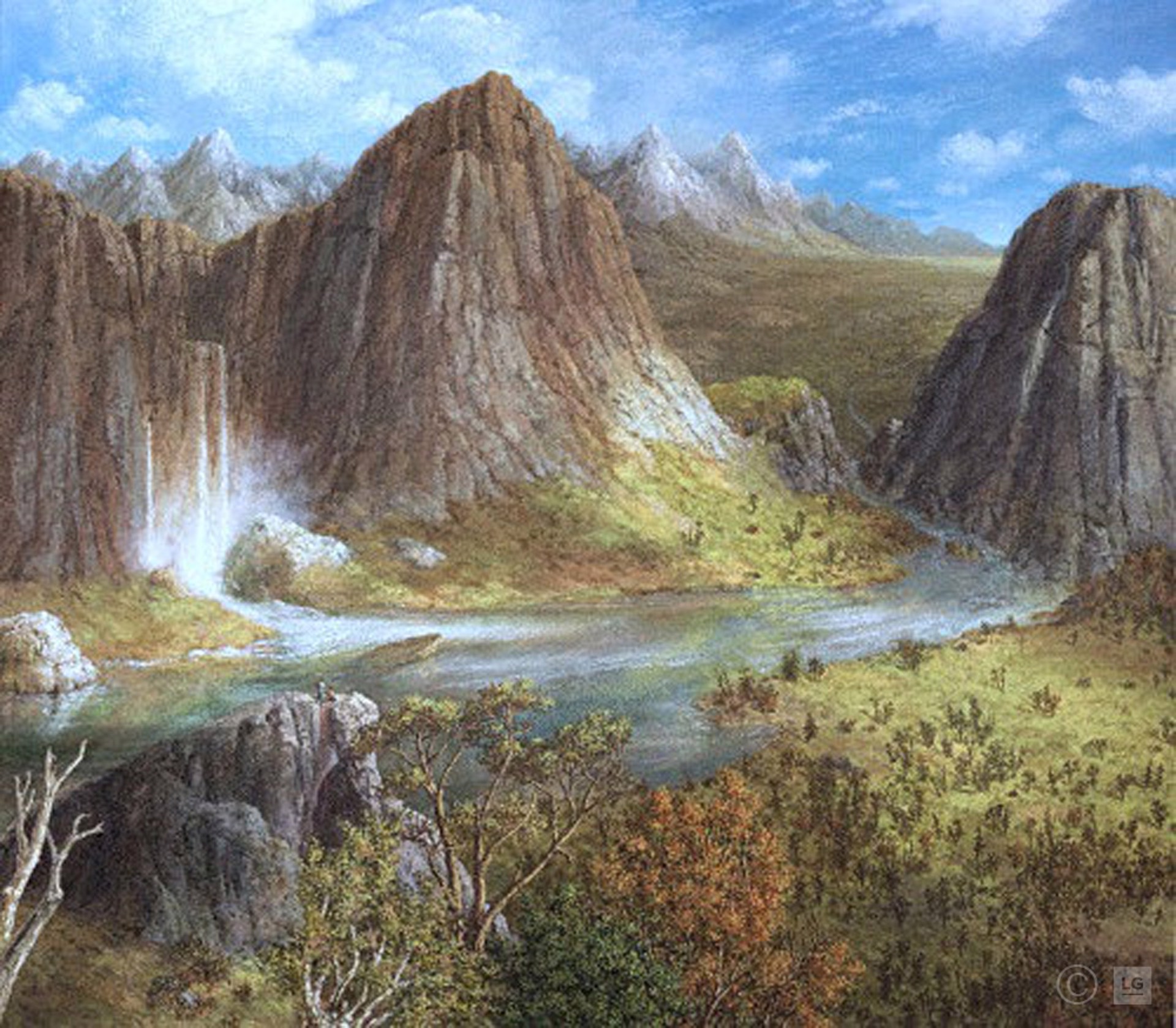 View of Three Graces Falls by Ed Wong-Ligda