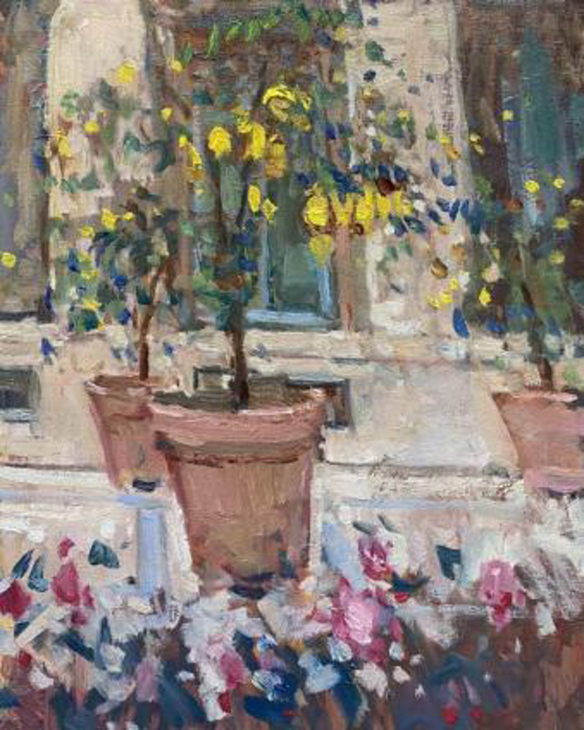 Roses and Lemons at the Borghese by Richard Oversmith