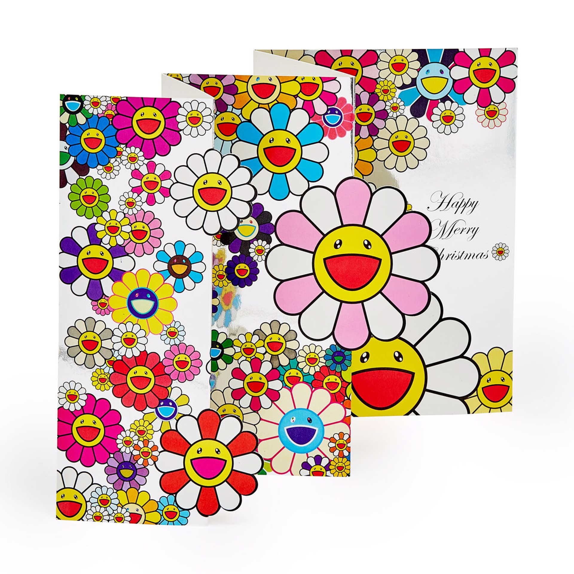 Christmas Flowers Holiday Cards Set of 12 by Takashi Murakami
