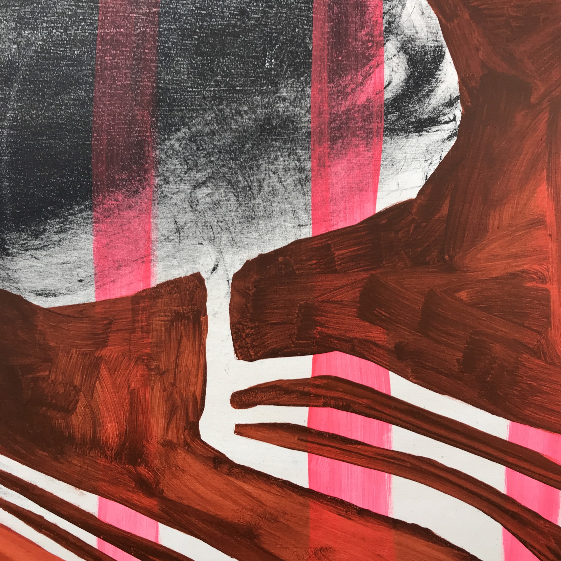 Duck with Pink Stripes by Rachael Van Dyke