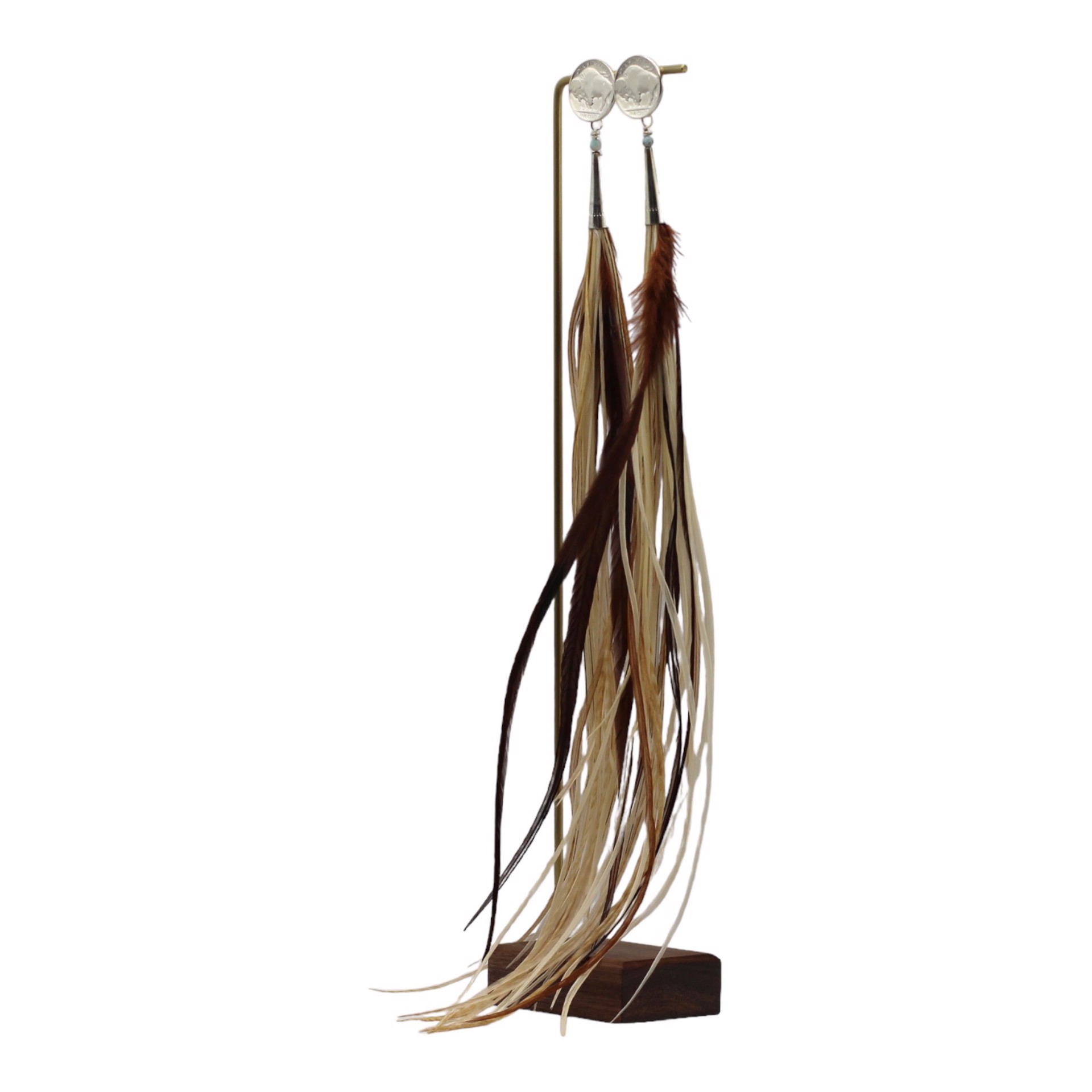 Feather Earrings by Jessica Brewer