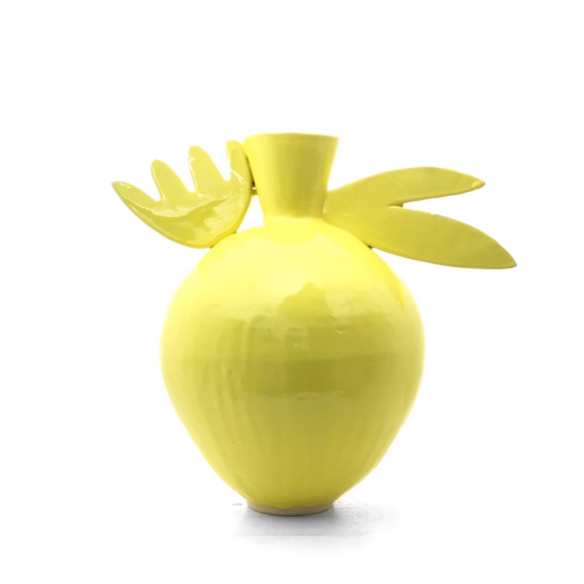 Abstract Yellow Vase by Adam Russell