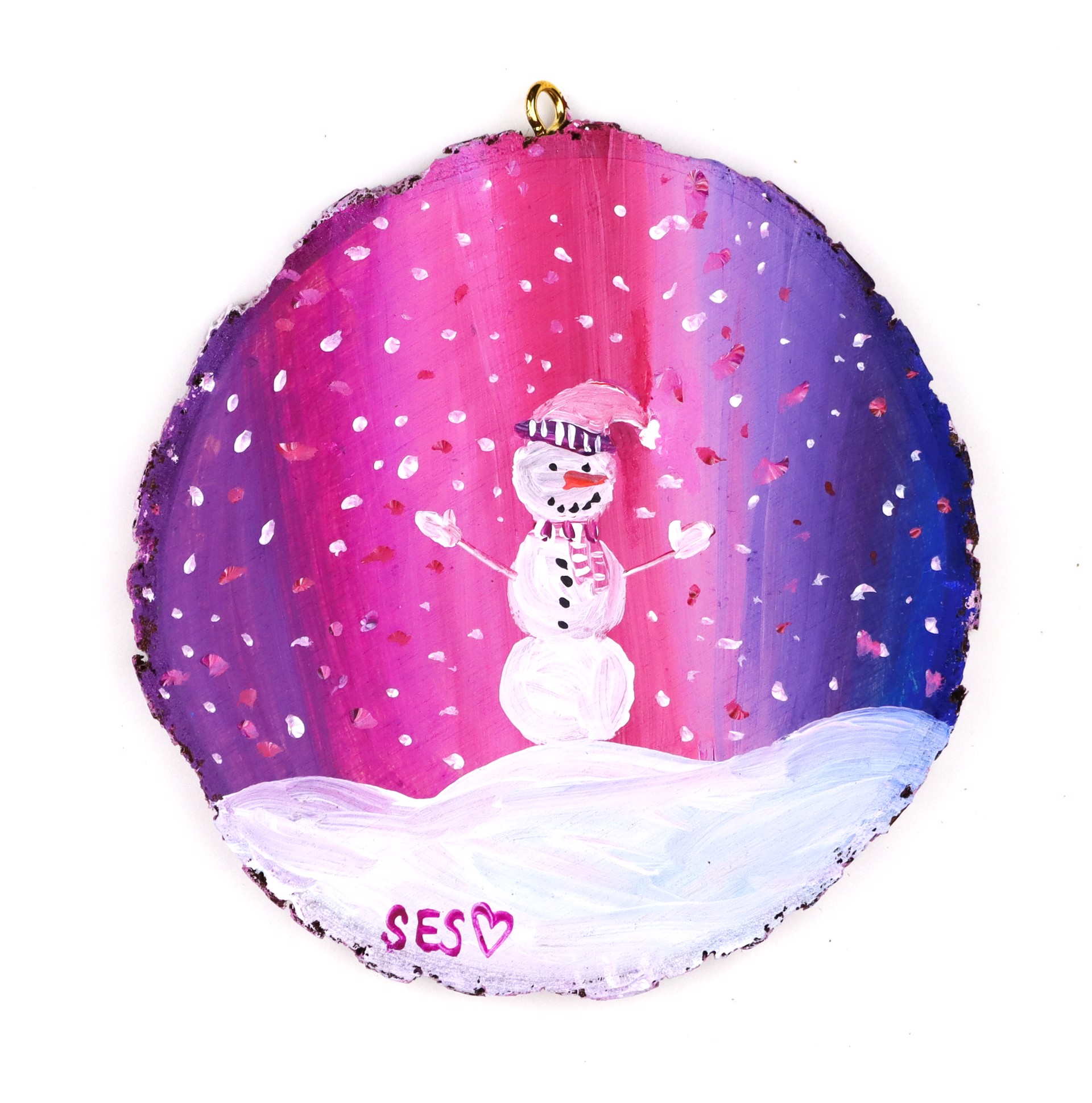 Pink Christmas (ornament) by Sarah Swan