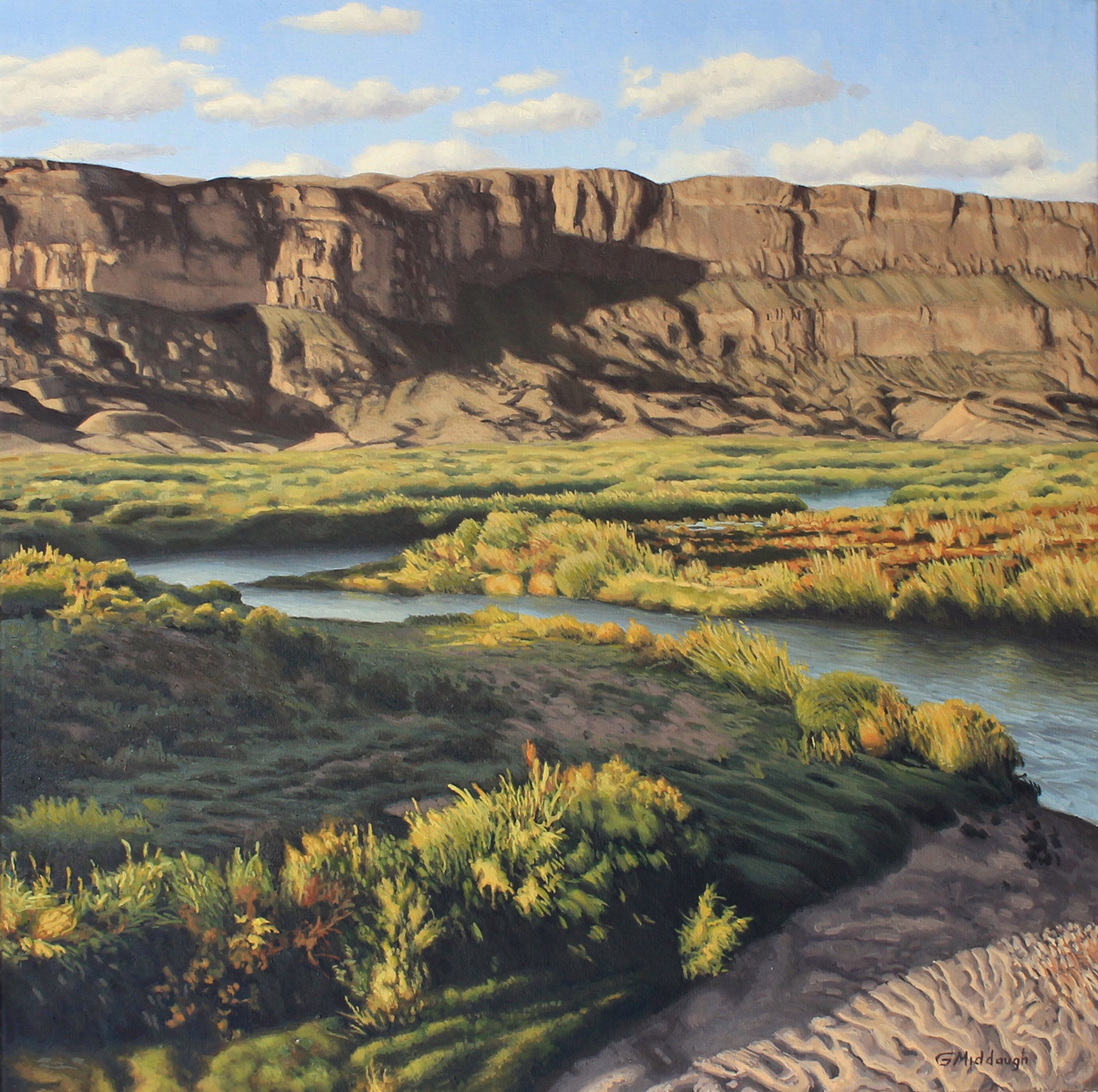 Rio Grande by the Sierra Ponce Cliffs by Garrett Middaugh