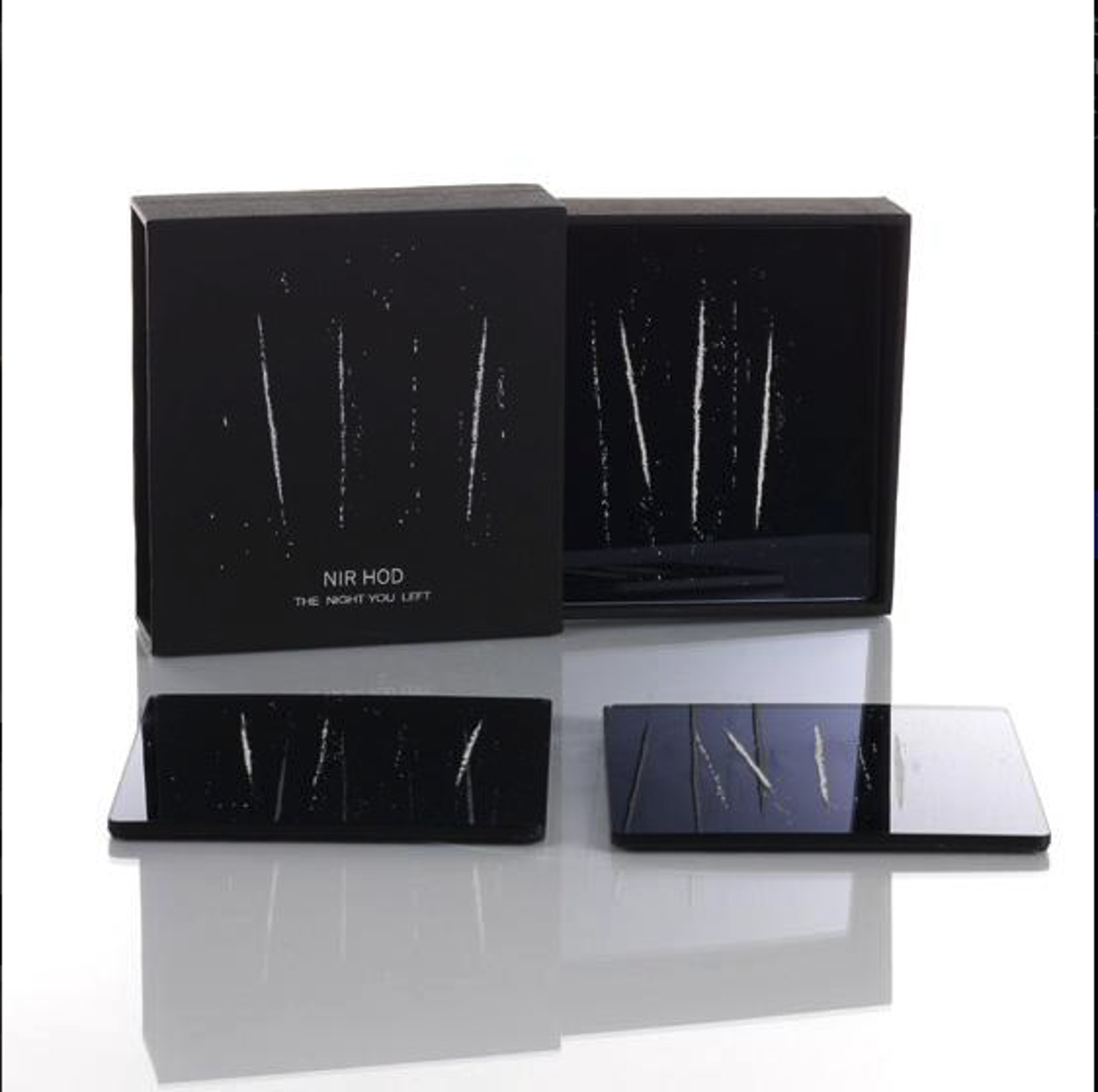 The Night You Left Coasters (Black) by Nir Hod