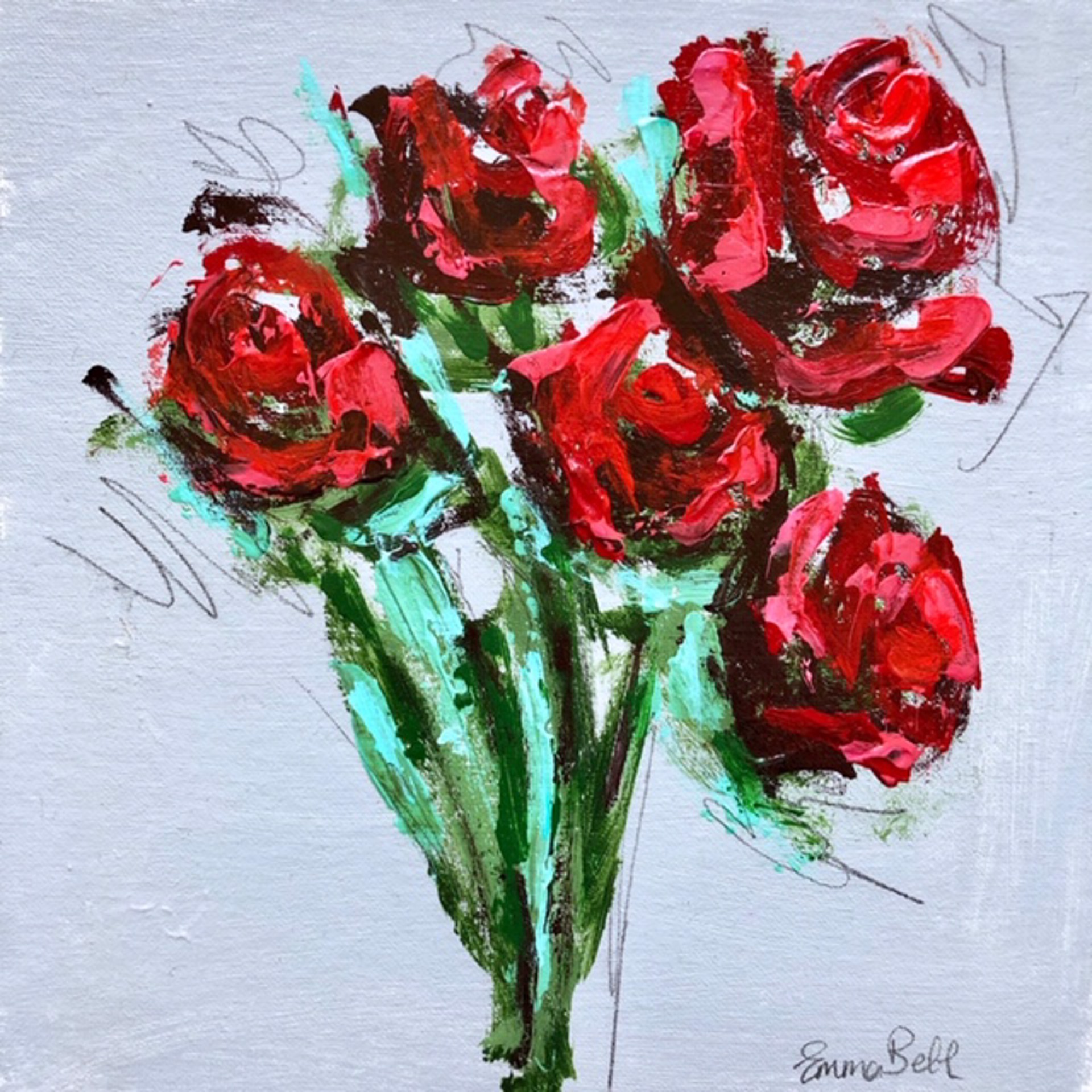 Valentine Roses #2 by Emma Bell