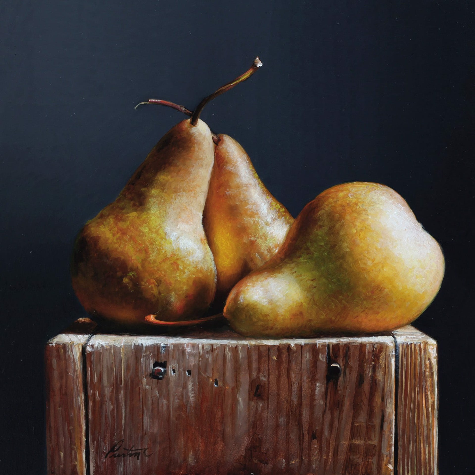Bosc Pears by Larry Preston