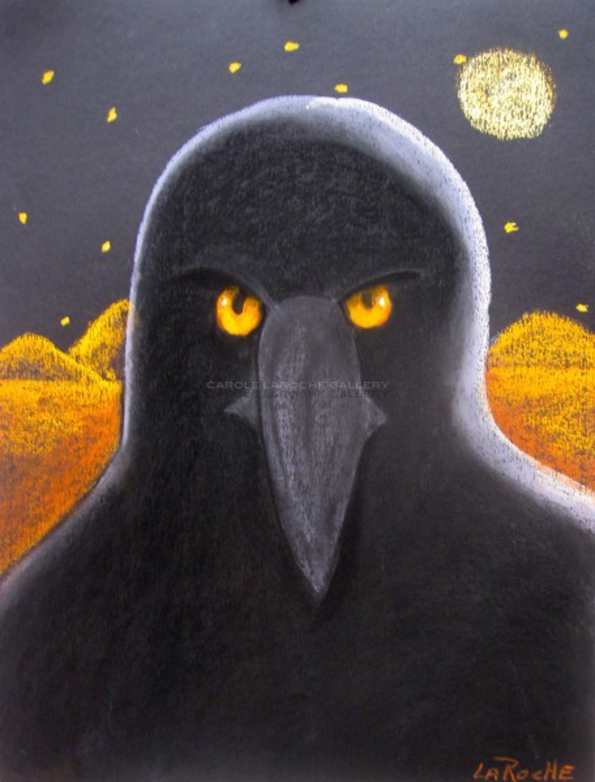 Midnight Raven by Moonlight by Carole LaRoche